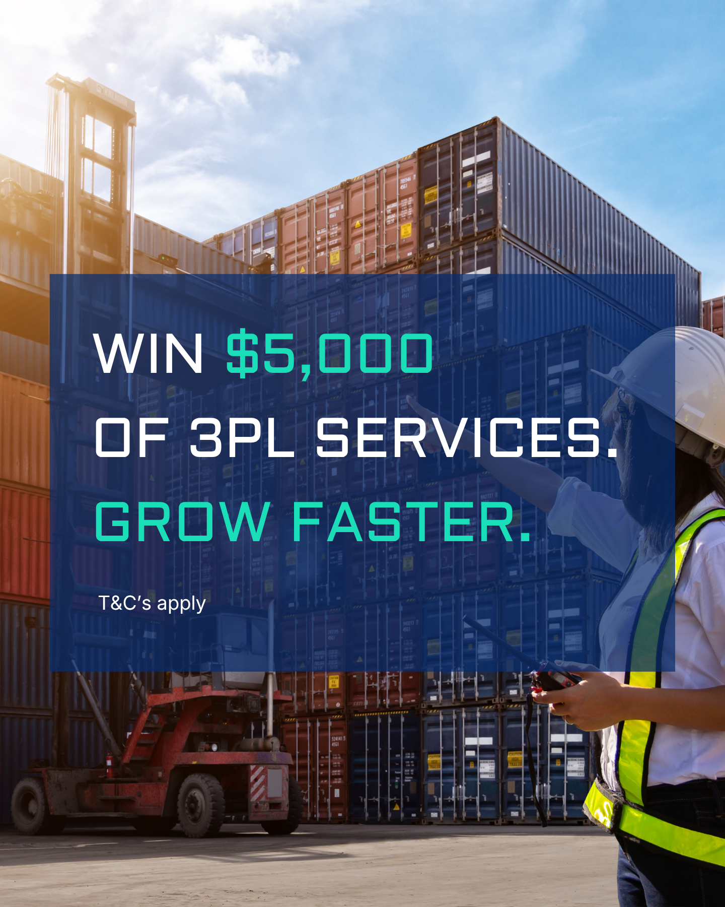 Fulfilpackers Facebook ad: WIN $5,000 OF 3PL SERVICES. GROW FASTER. SHIP SMARTER.