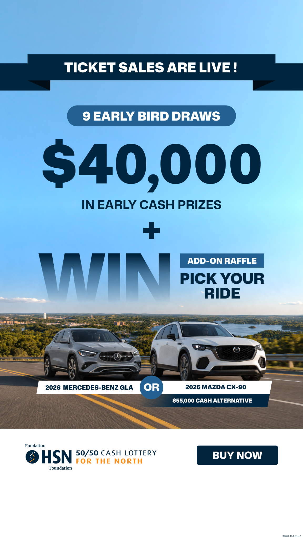 HSN 50/50 Facebook ad