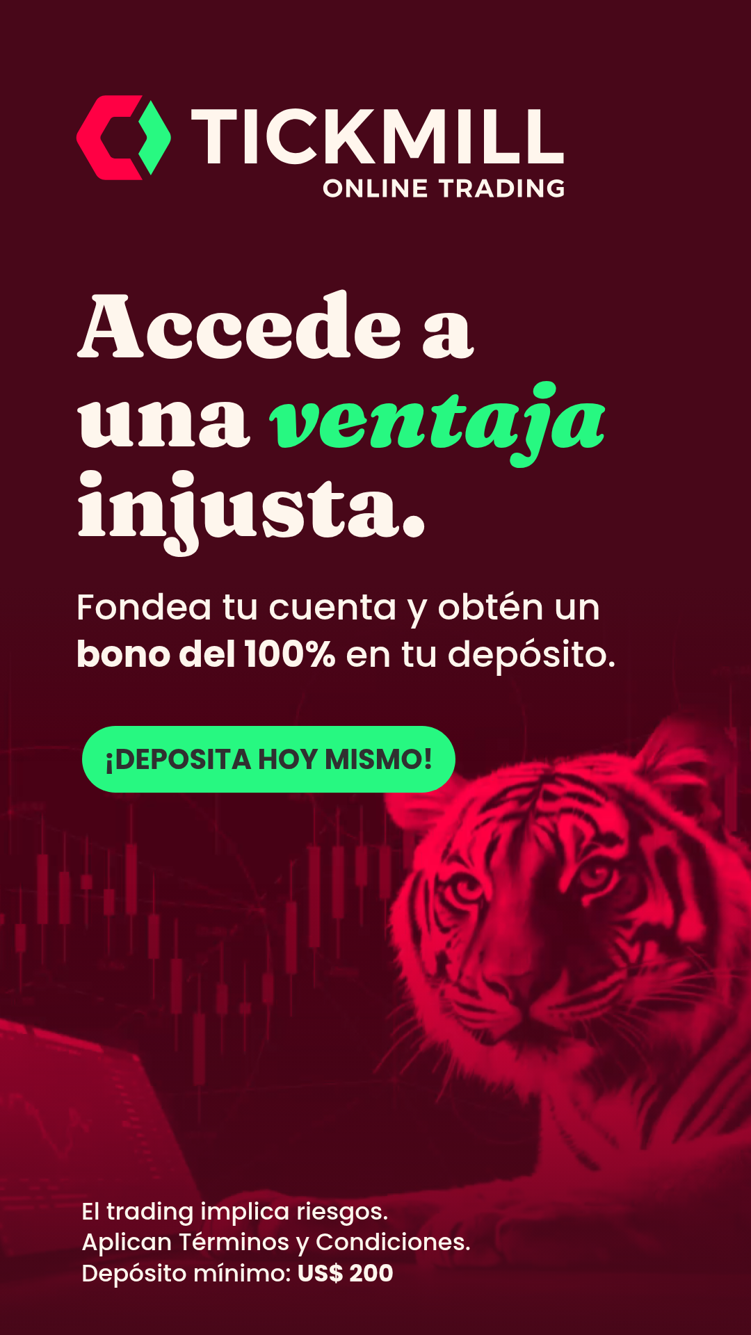 Tickmill LATAM Facebook ad