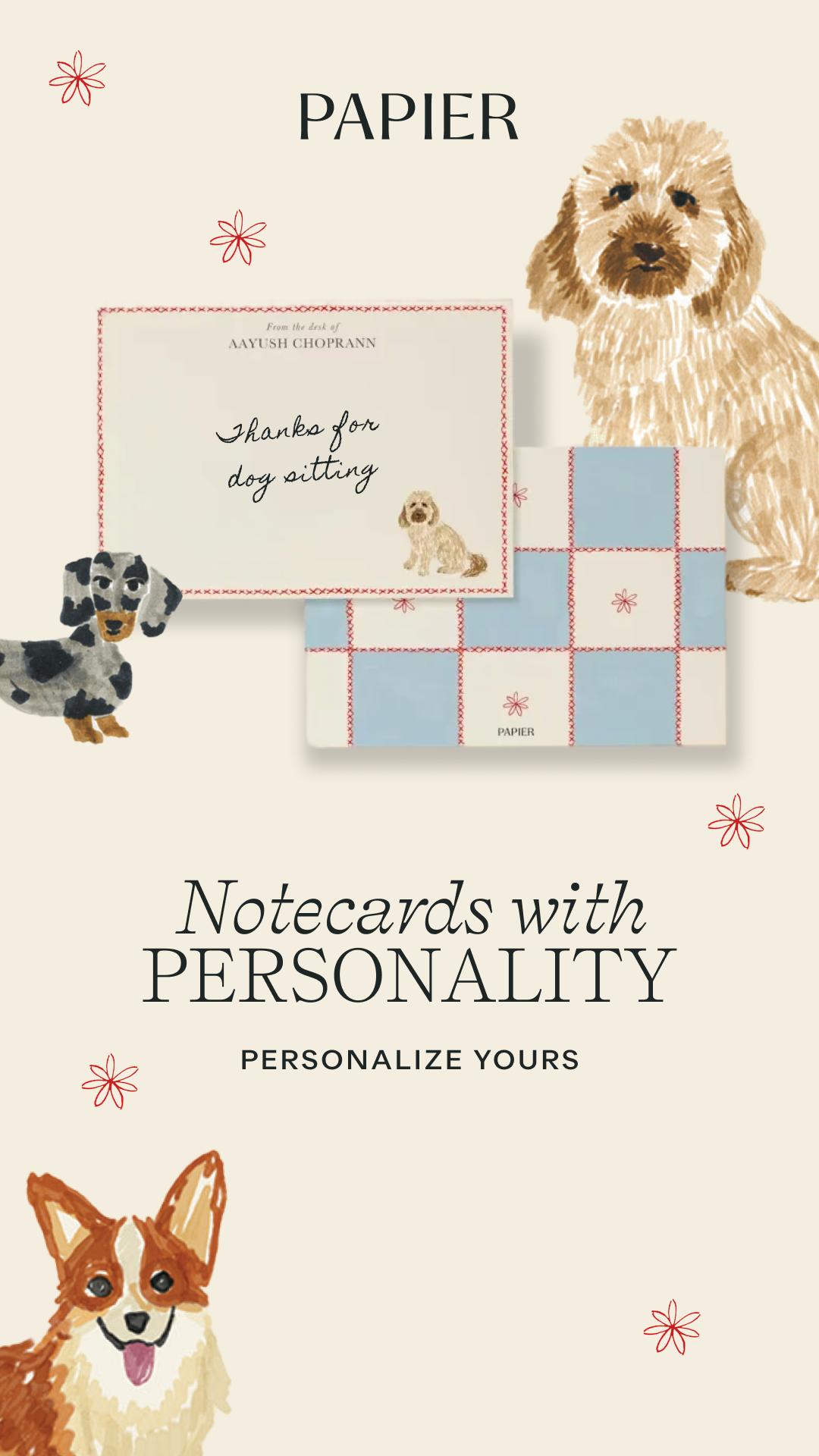 Papier Facebook ad