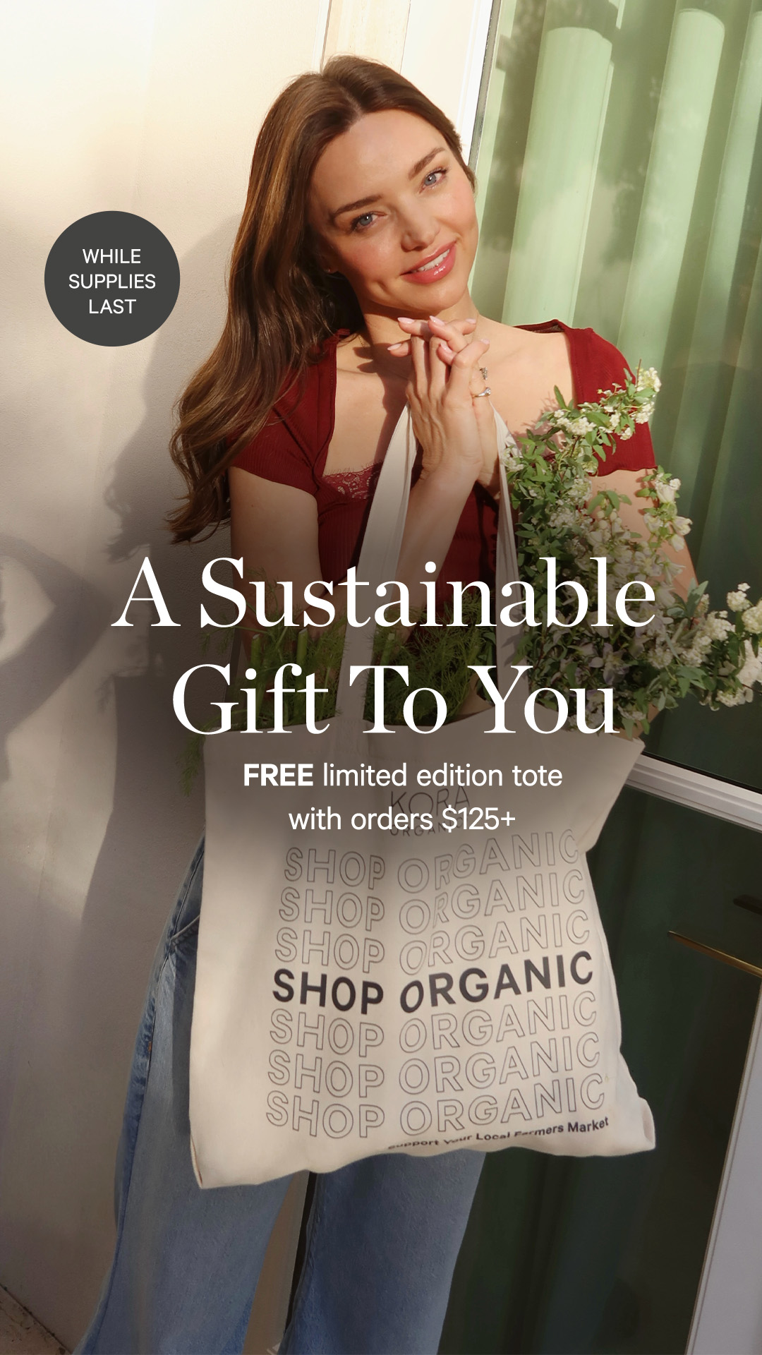 KORA Organics Facebook ad