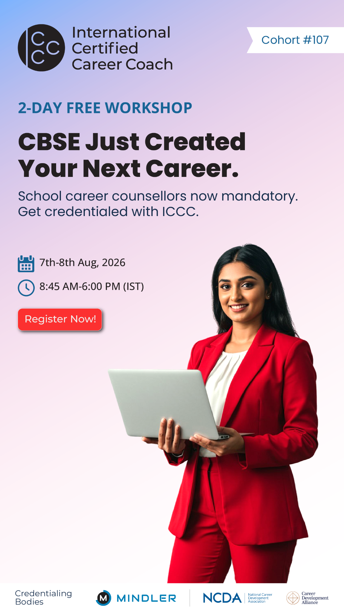 International Certified Career Coach Facebook ad from Jul 9, 2026