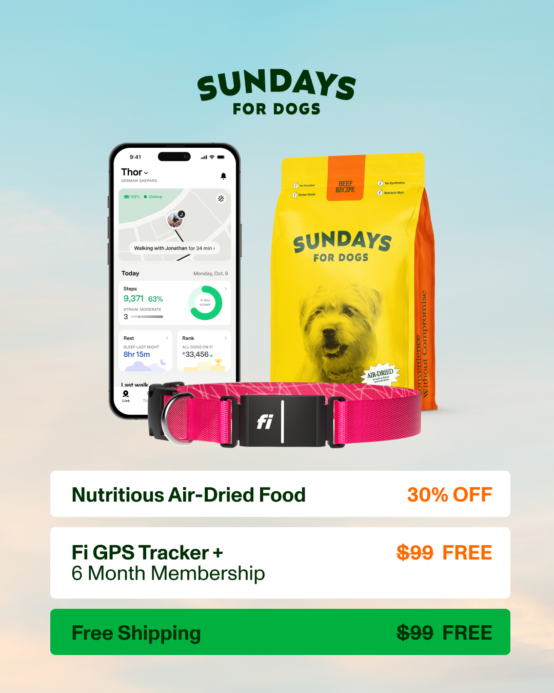 Sundays Facebook ad