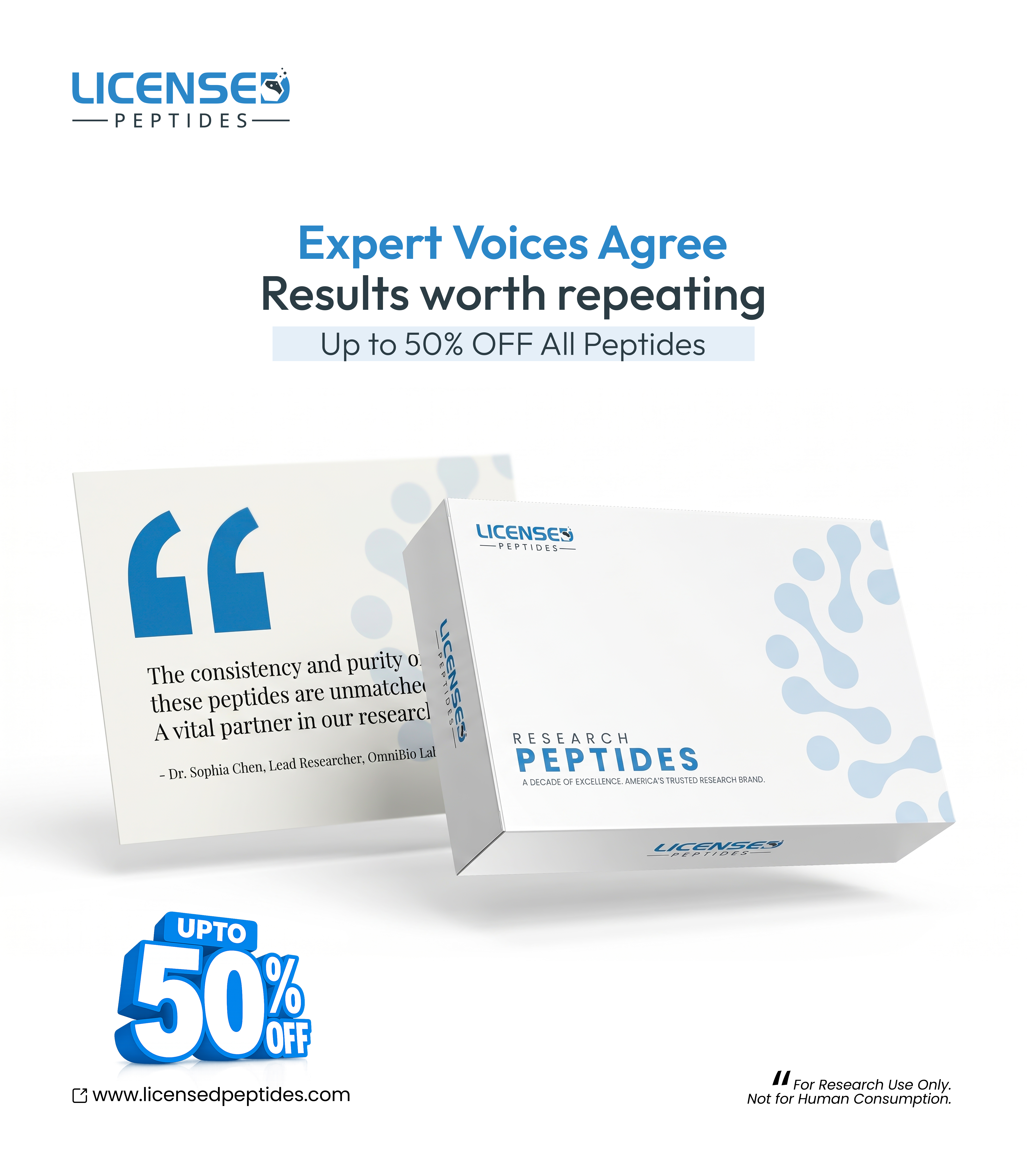 Licensed Peptides Facebook ad