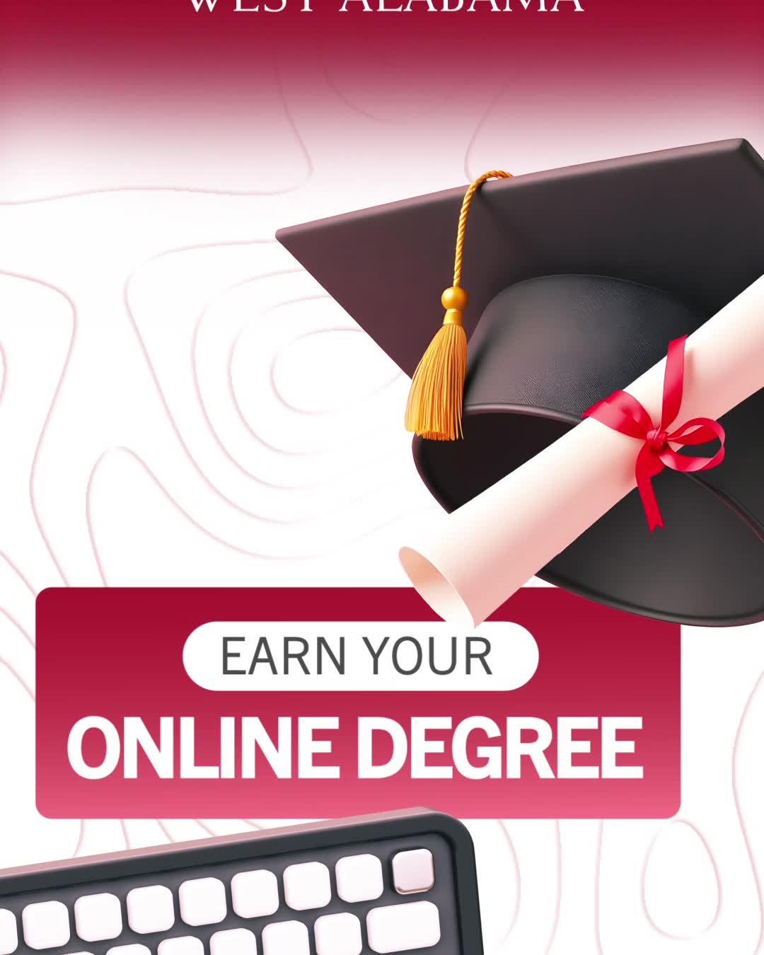 UWA Online Facebook ad: Earn Your Online Degree with UWA