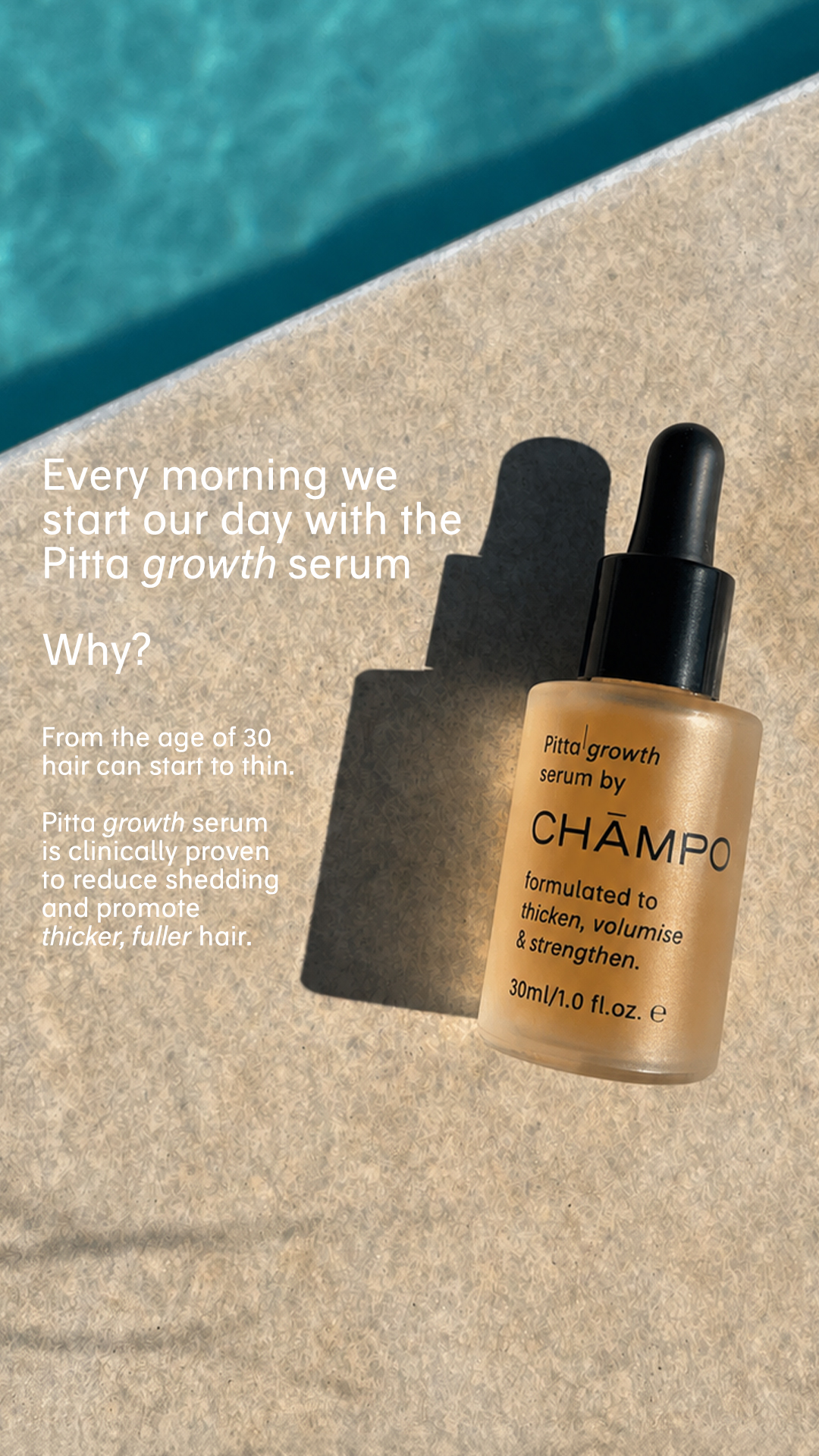 Chāmpo Haircare Facebook ad