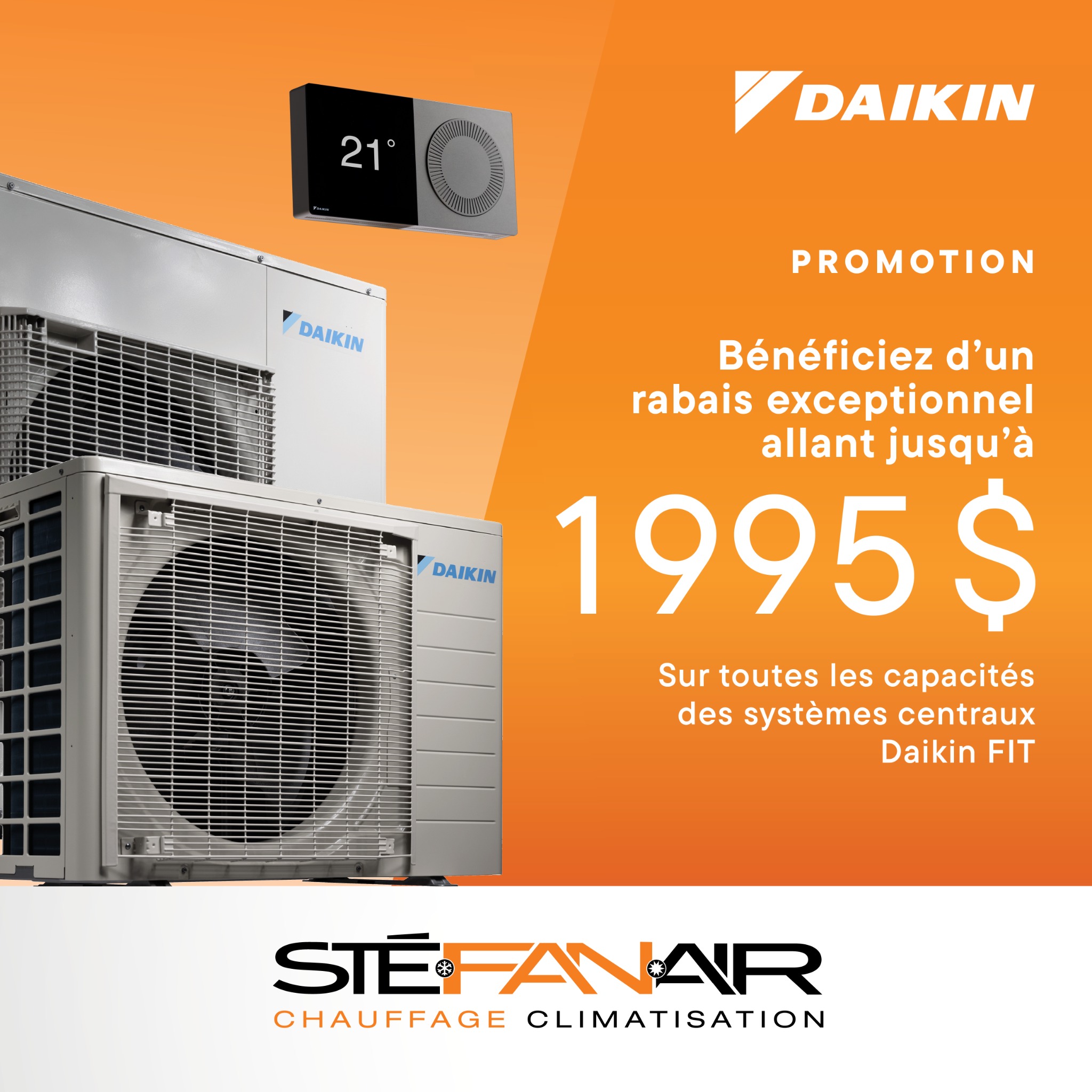 StéFanAir Facebook ad: Obtenez votre soumission gratuite