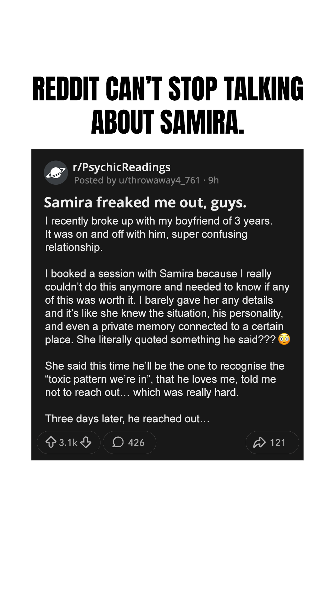 Psychic Samira Facebook ad