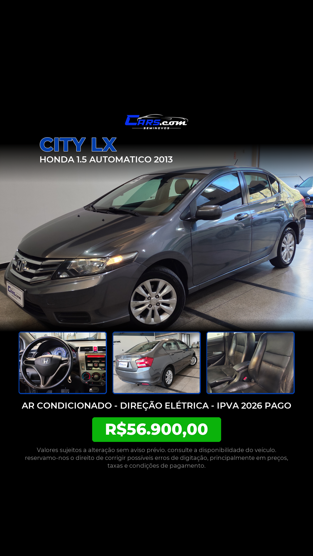 Cars.comseminovos Facebook ad from Jul 24, 2026