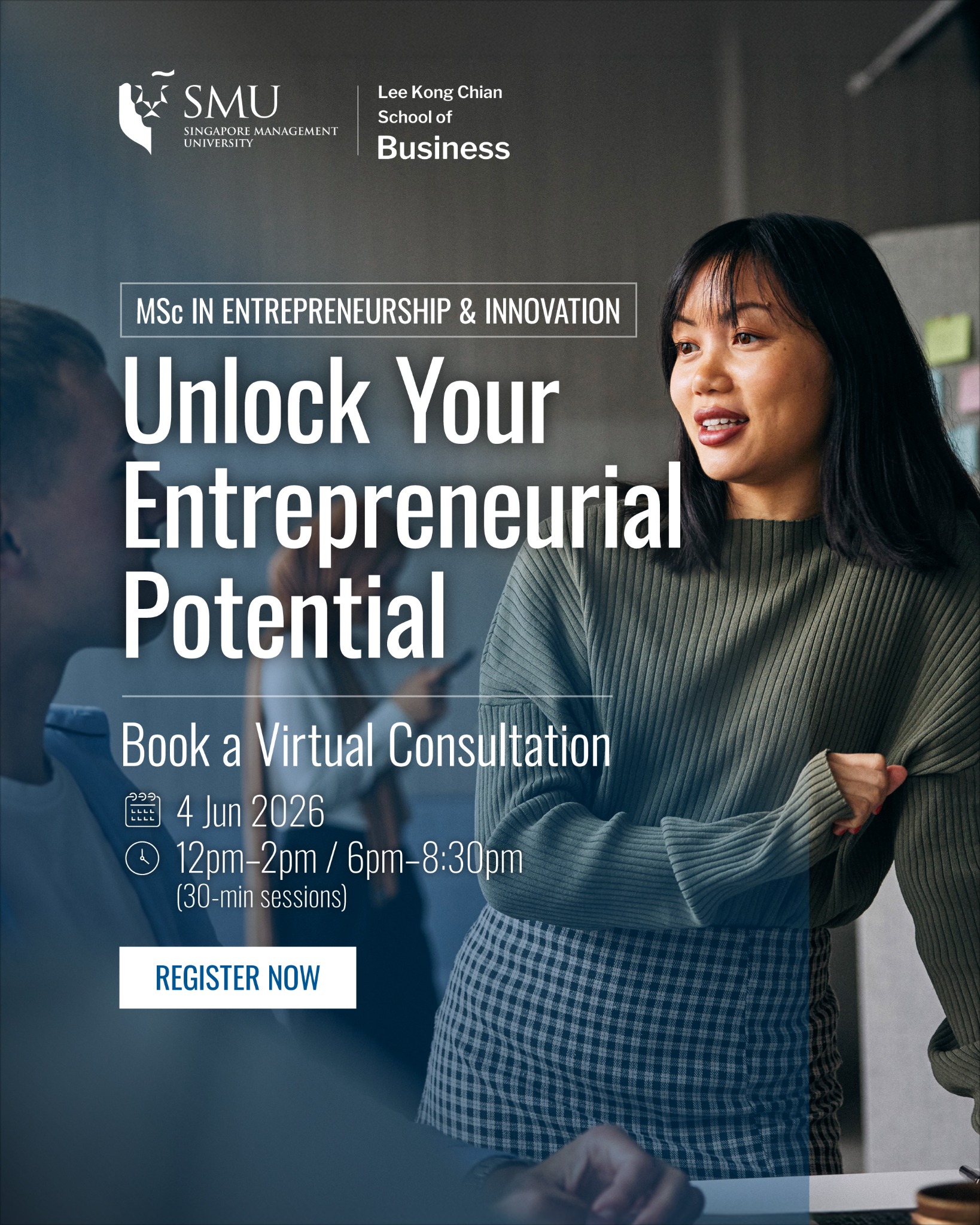 SMU Lee Kong Chian School of Business Facebook ad