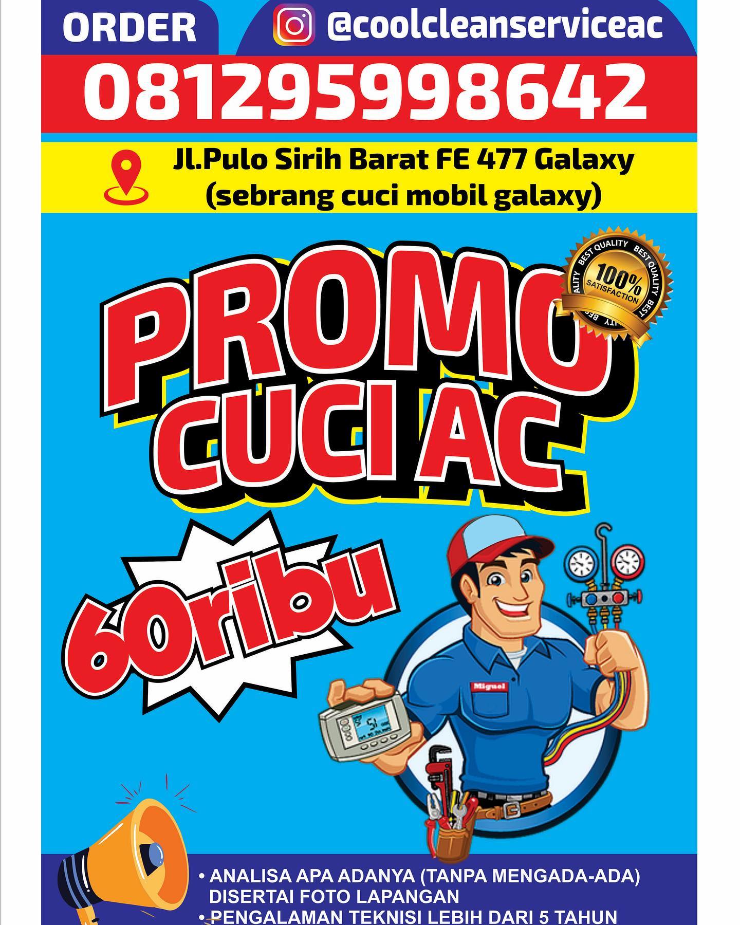 Coolclean Service AC Bekasi Jakarta Facebook ad: *Cool Clean Service AC Bekasi Jakarta*