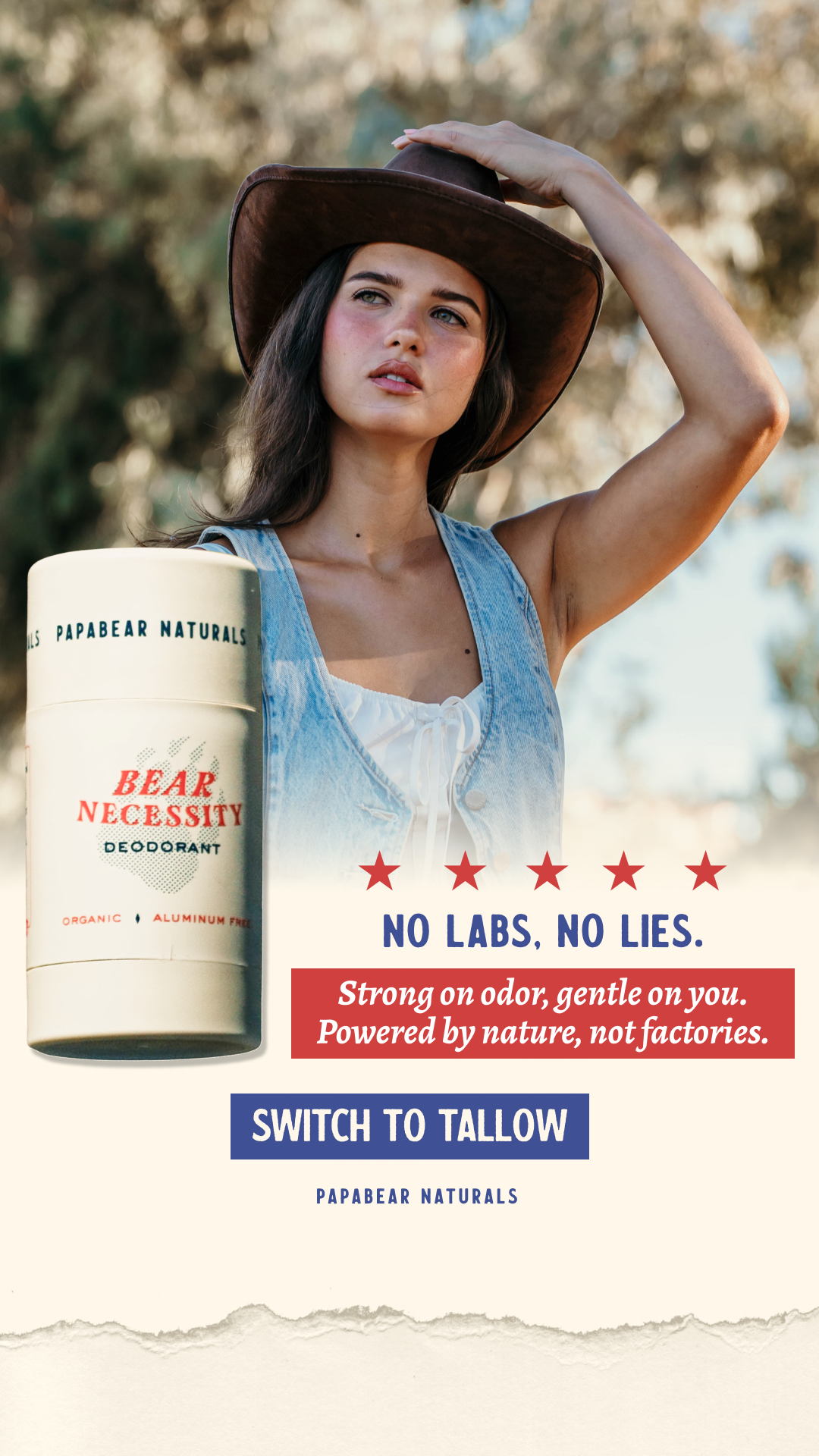 Papabear Naturals Facebook ad