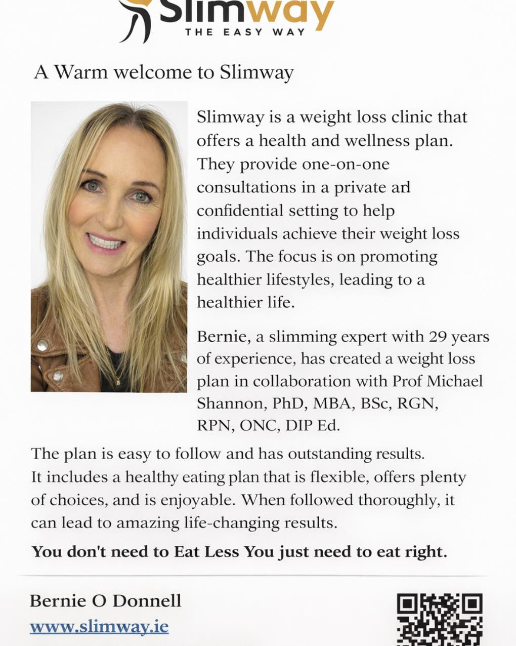 Slimway Facebook ad: Slimway Clinics