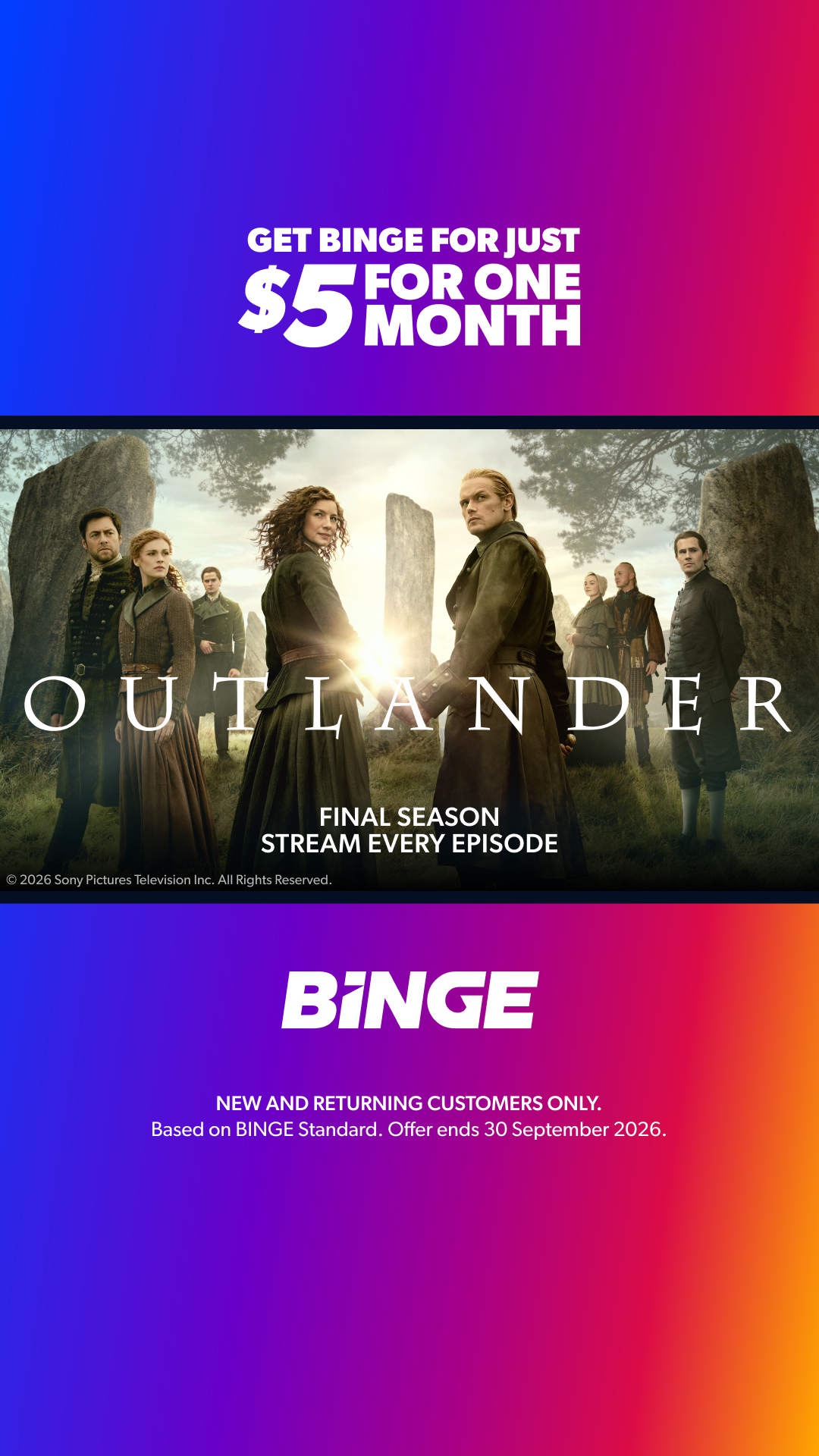 Binge Facebook ad