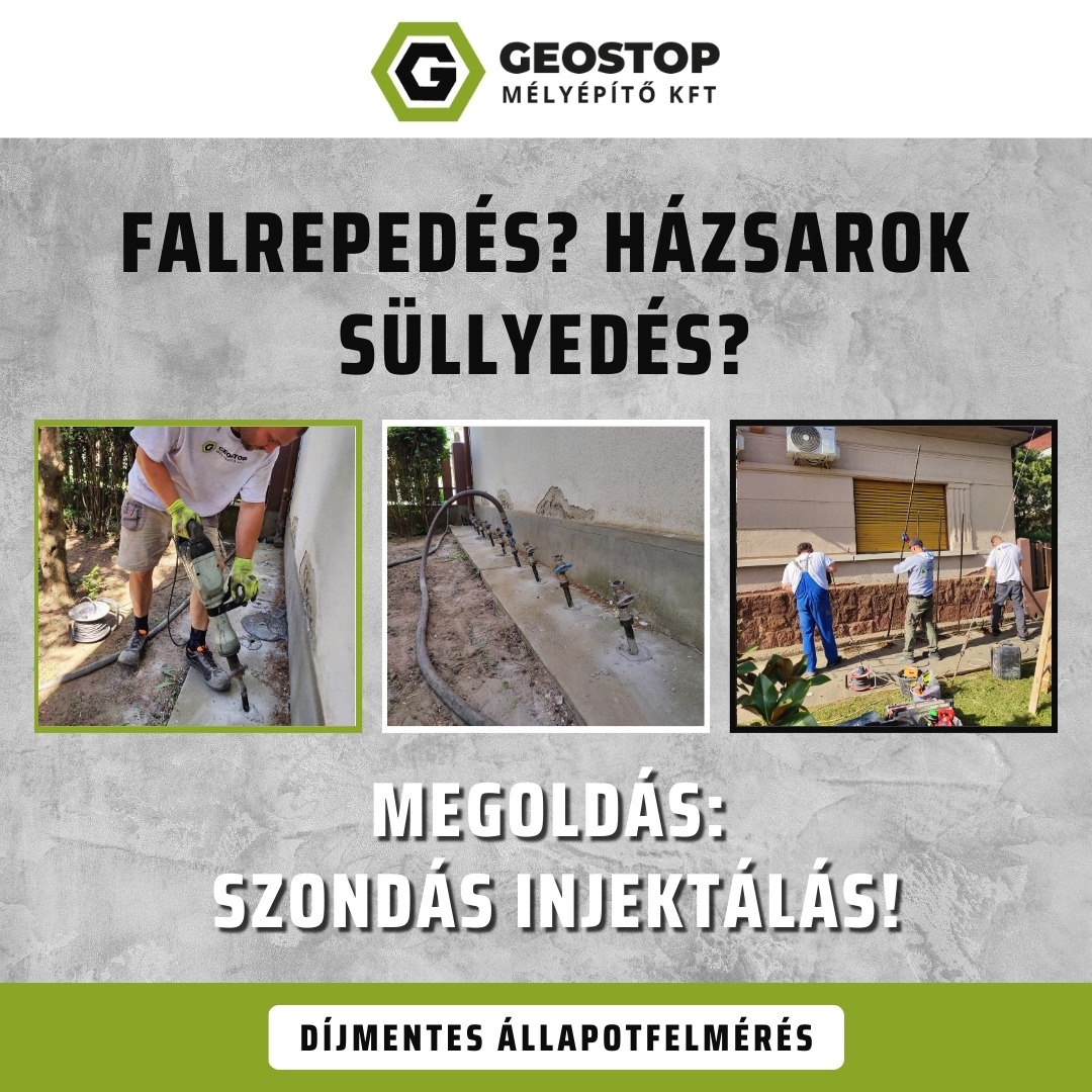 GeoStop Mélyépítő Kft. Facebook ad from May 20, 2025