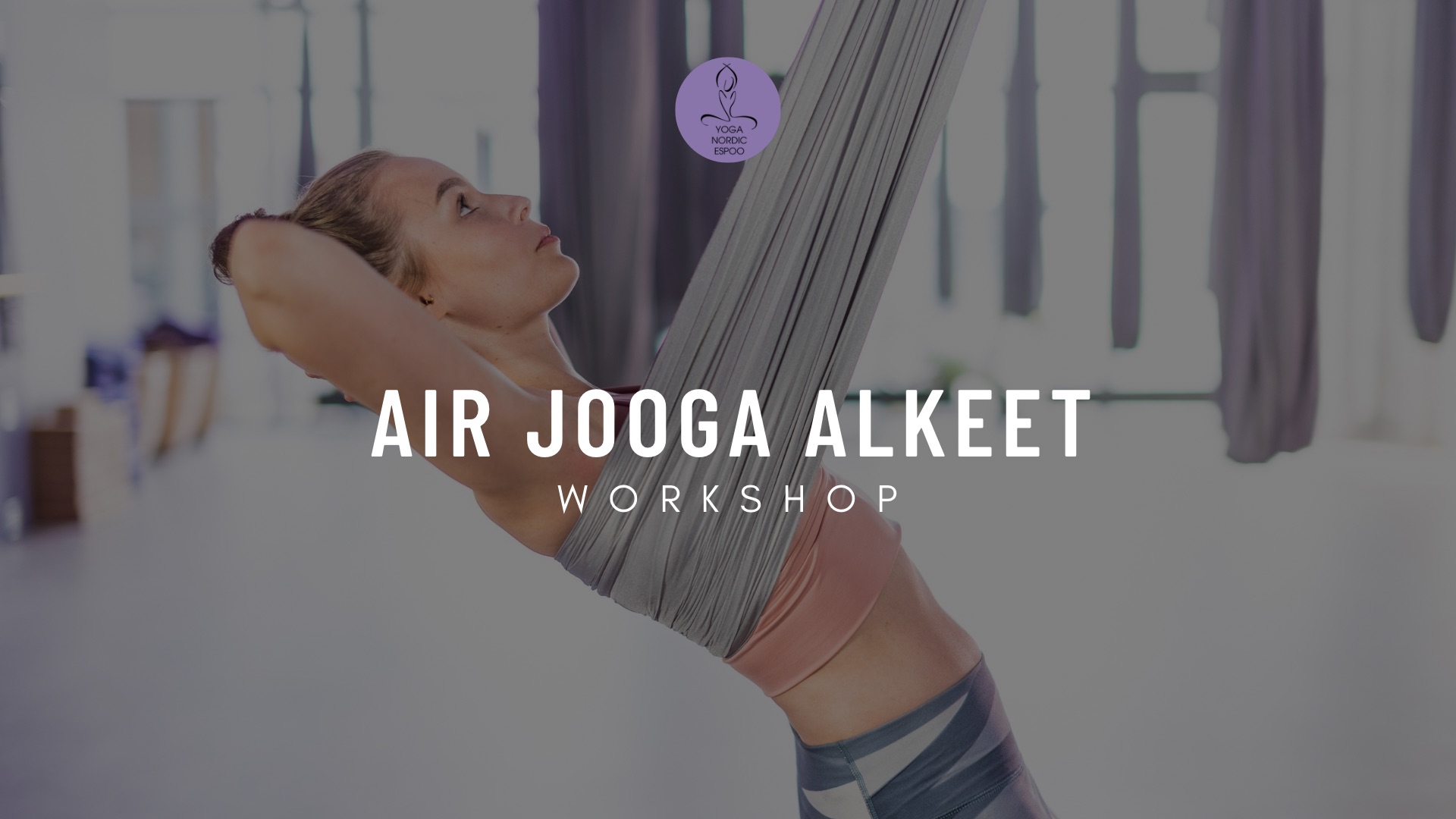 Yoga Nordic - Espoo Facebook ad: Air Jooga Alkeet workshop