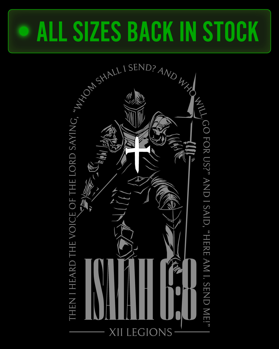 XII Legions Facebook ad: THE ISAIAH 6:8 COLLECTION