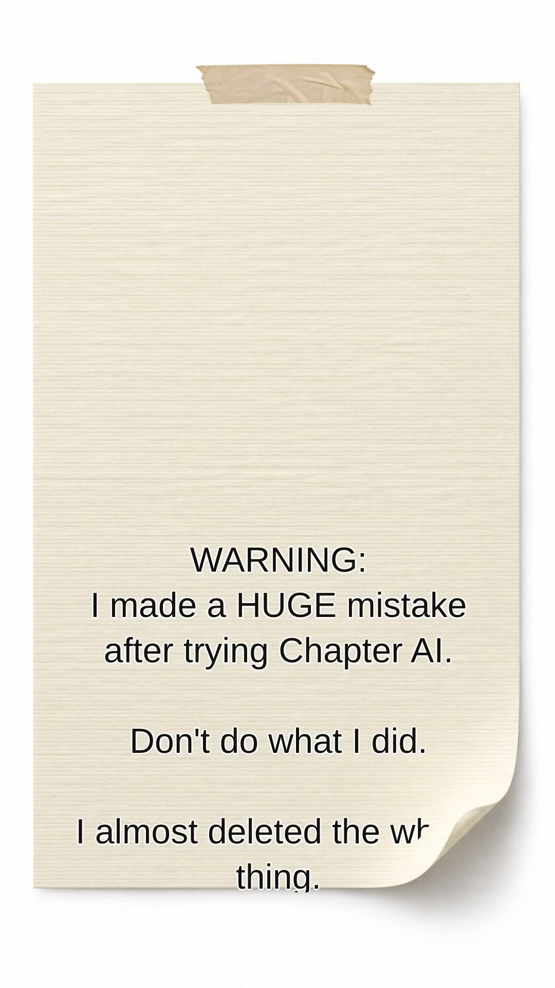 Chapter.pub Facebook ad: Get Your Book DONE In Under An Hour