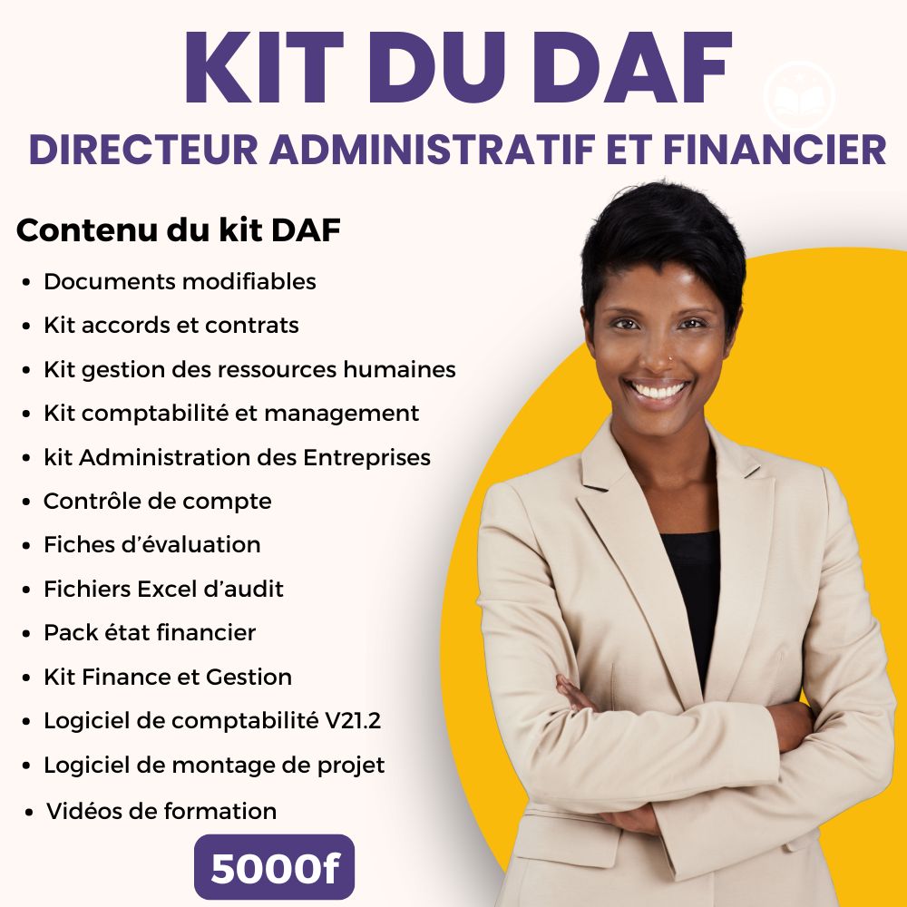 Savoir Hub Facebook ad: KIT DU DIRECTEUR ADMINISTRATIF & FINANCIER (DAF)