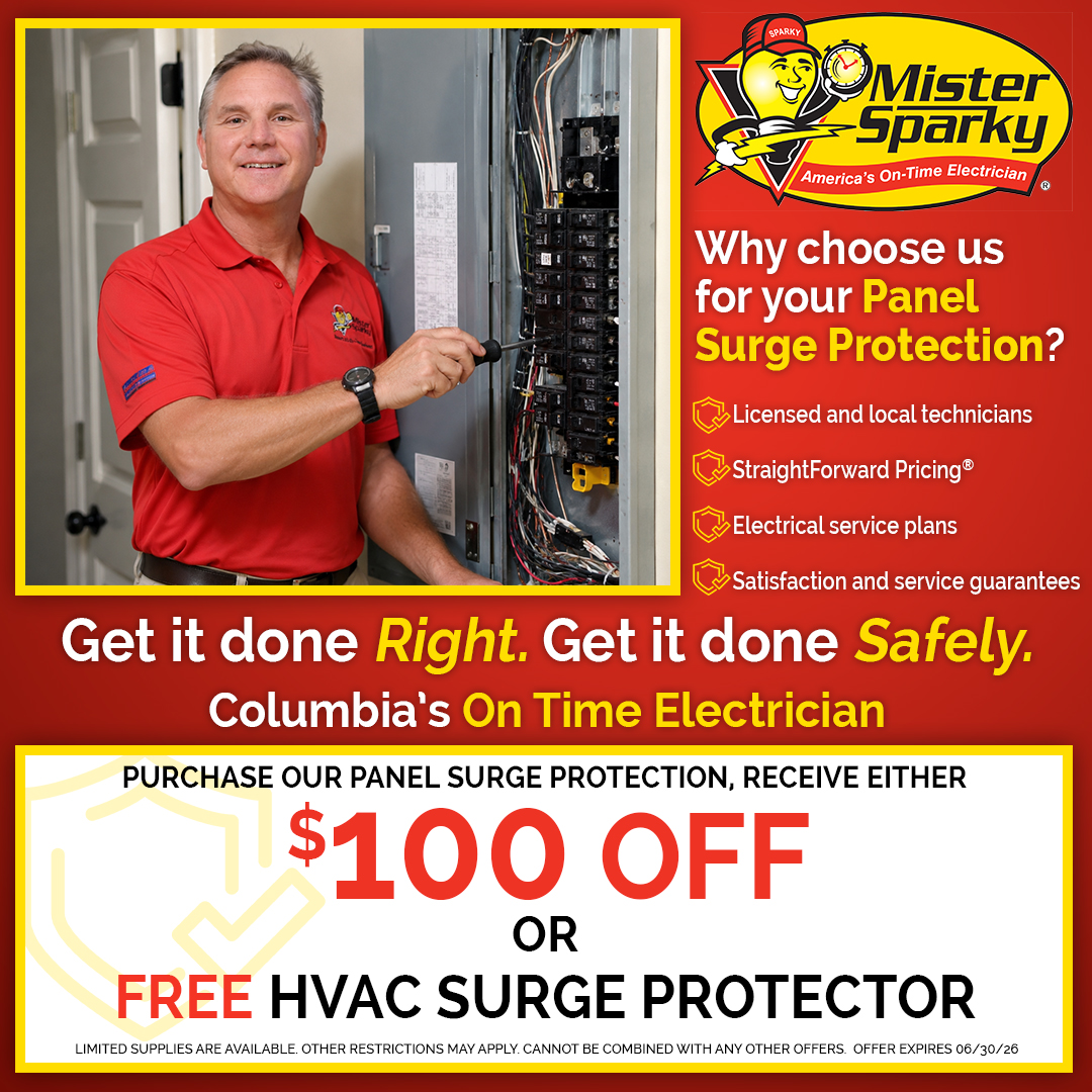 Mister Sparky of Myrtle Beach Facebook ad: Electricians in Columbia SC | Mister Sparky