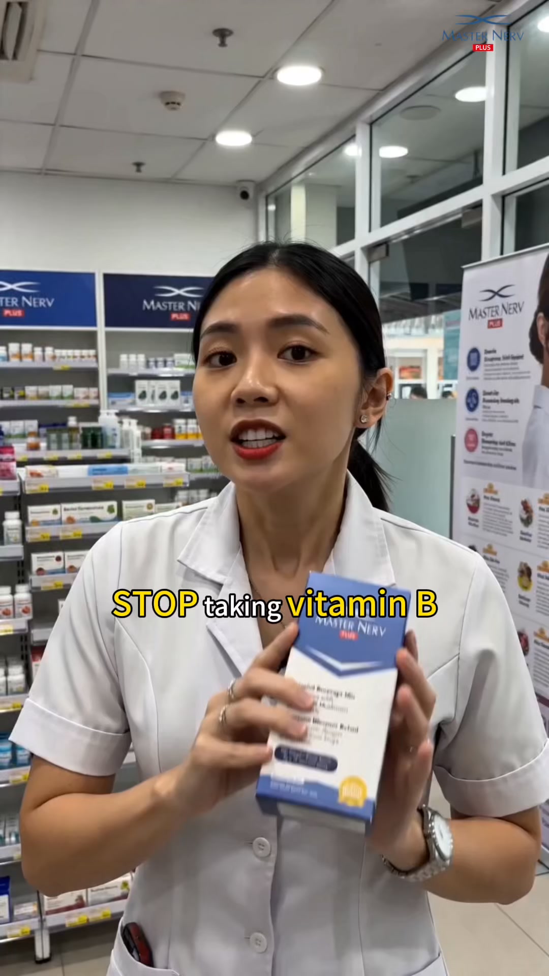 Master Nerv - Daily Nerve Health Support Facebook ad: Highly recommended by Pharmacist