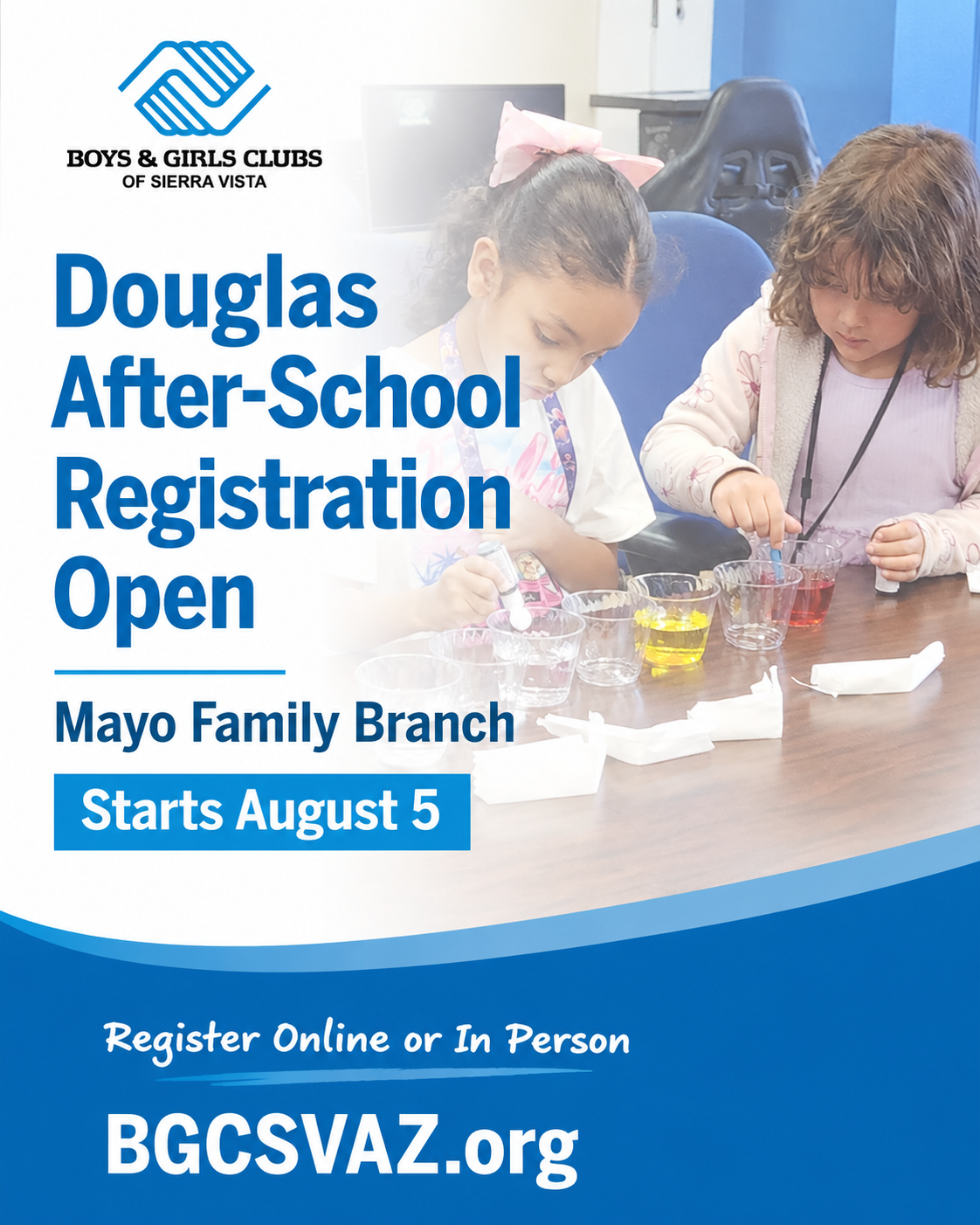 Boys & Girls Clubs of Sierra Vista Facebook ad: Douglas Registration Open