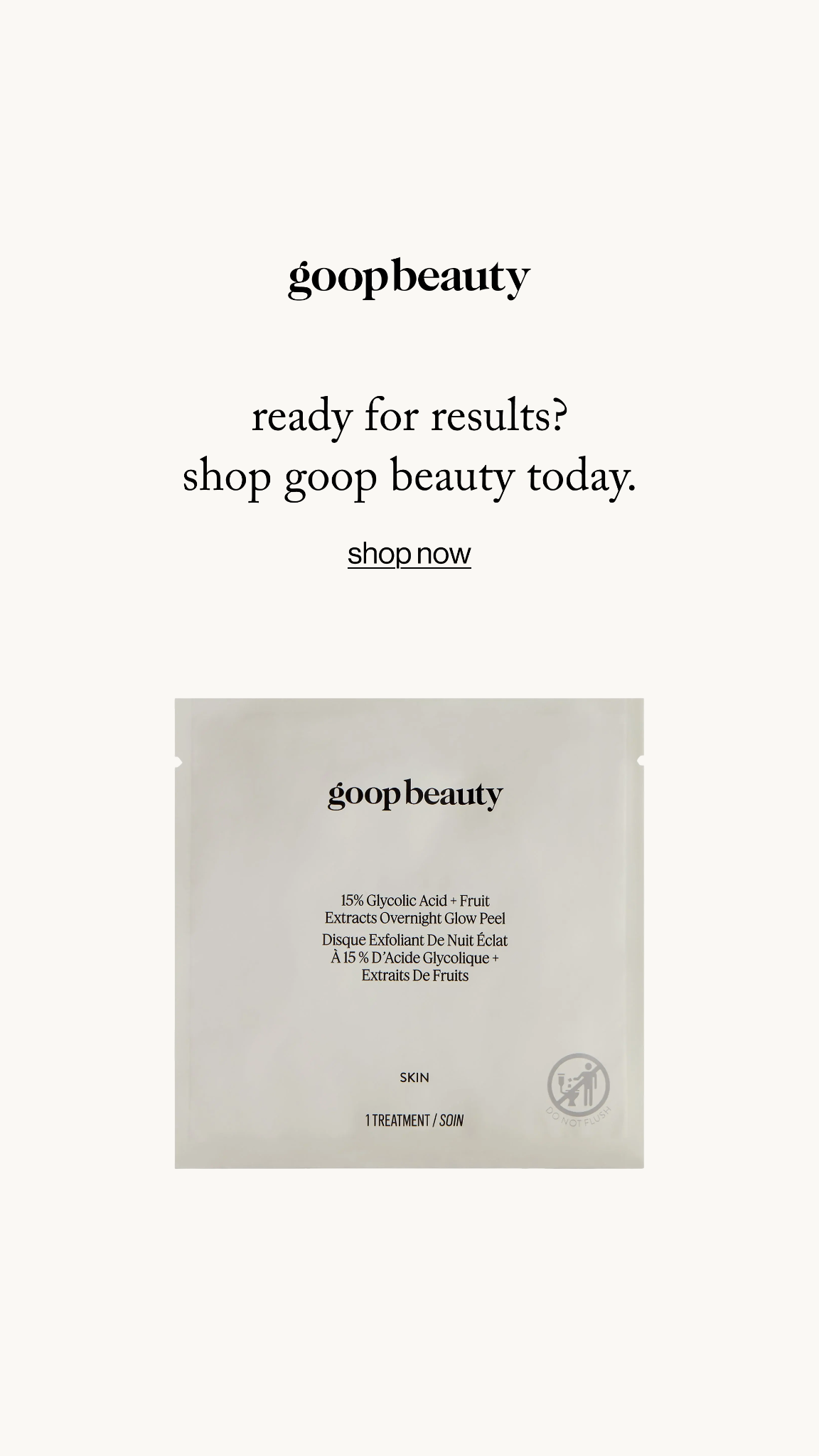 goop Facebook ad