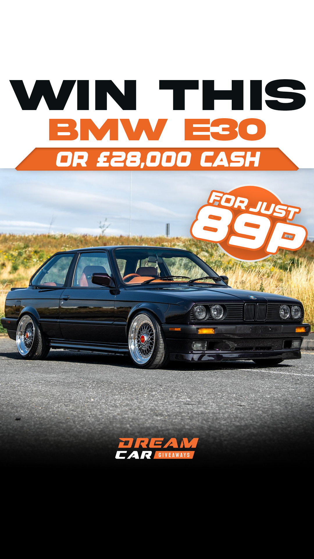 Dream Car Giveaways Facebook ad