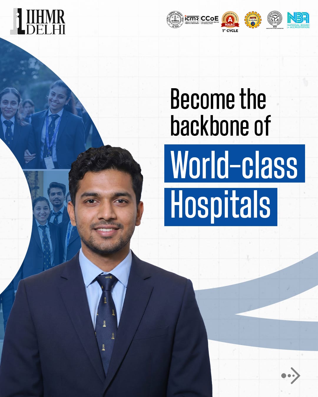 International Institute of Health Management Research, Delhi Facebook ad