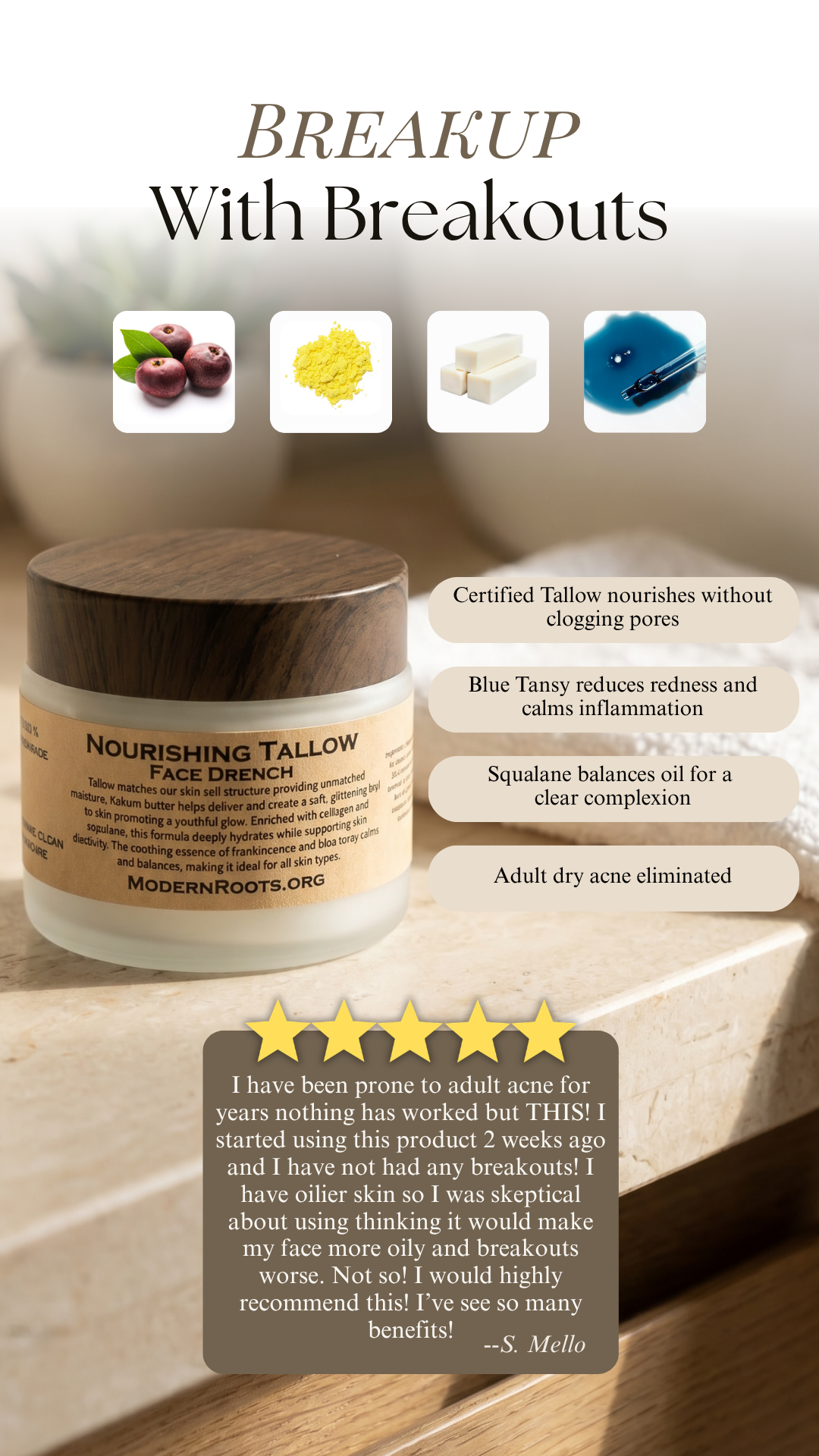 ModernRoots Natural Soaps & Body Care Facebook ad