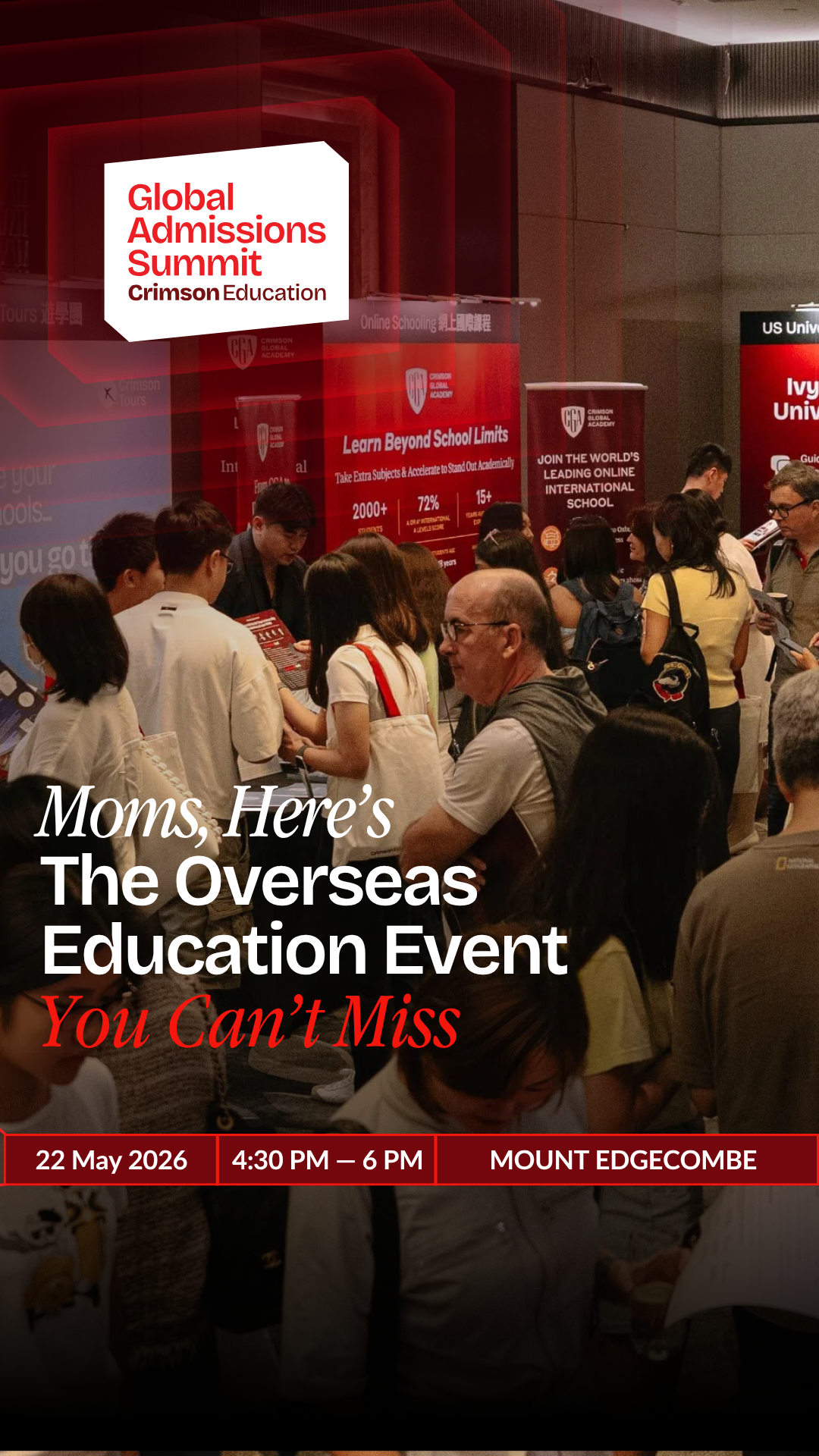 Crimson Education Facebook ad