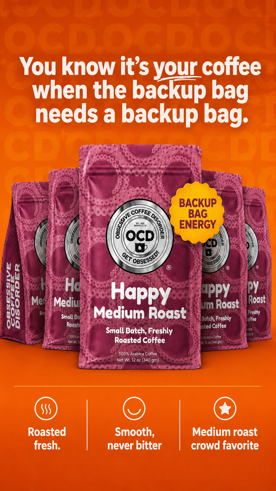 Obsessive Coffee Disorder Small Batch Freshly Roasted Coffee Facebook ad