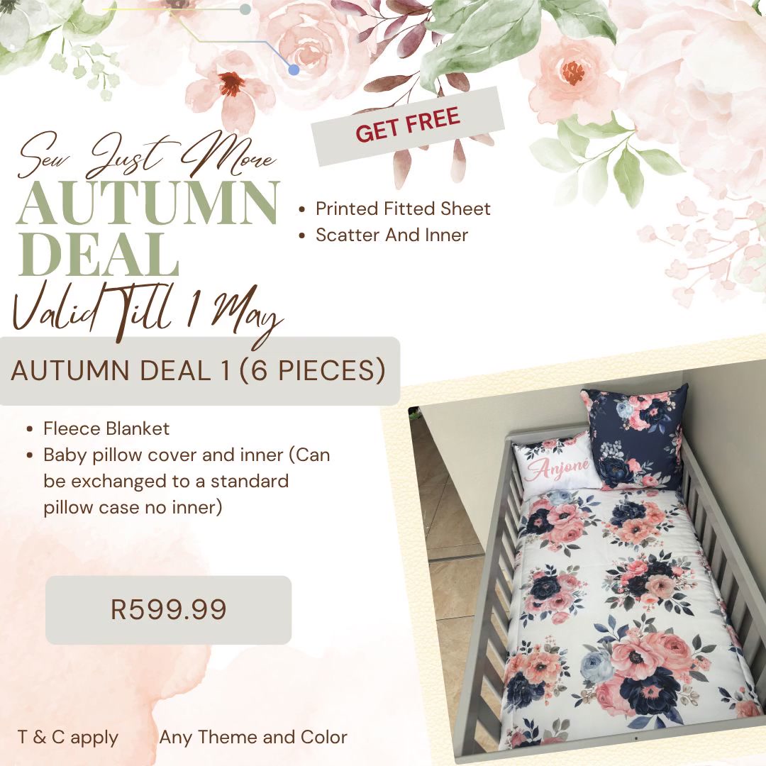 Sew Just More Facebook ad: The perfect collection of custom nursery sets at…