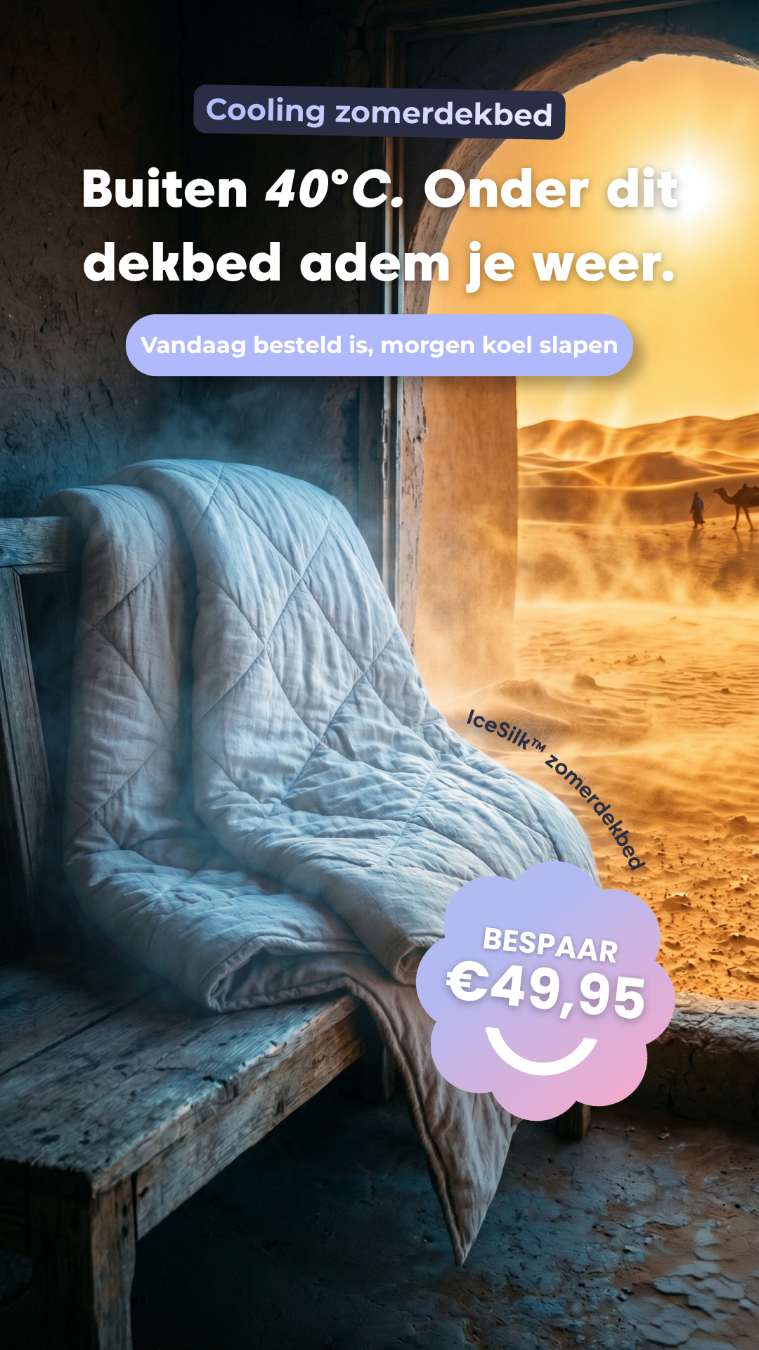 HappyBed Facebook ad