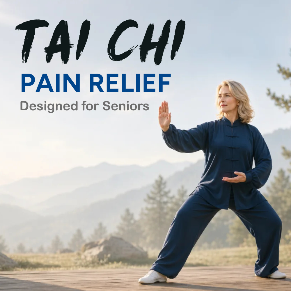 Tai Chi for Beginners at Home Facebook ad: Built for 50s, 60s and beyond.