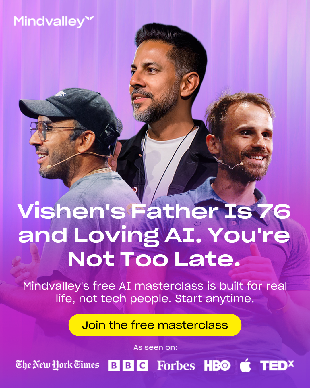 Mindvalley Facebook ad from Apr 10, 2026