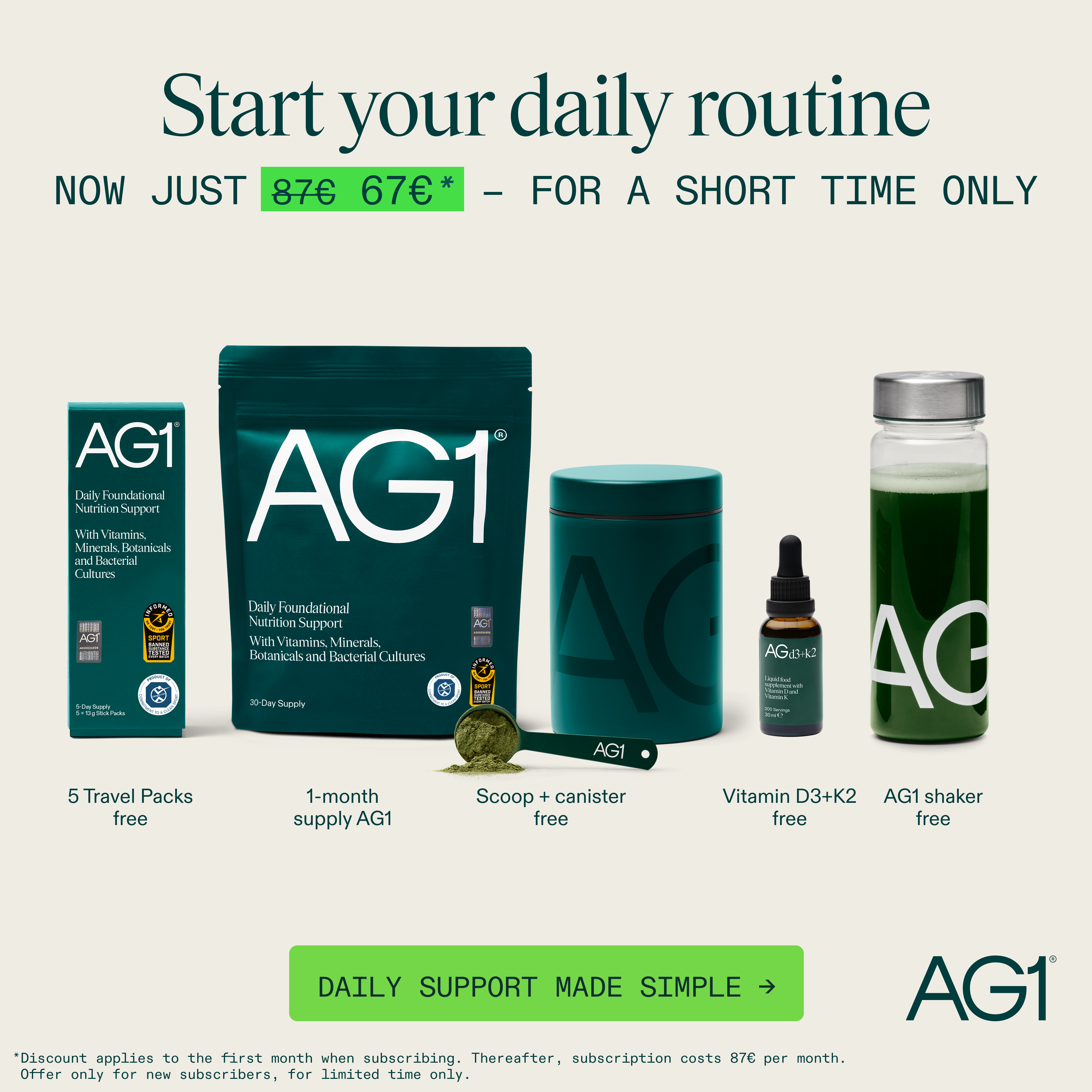 AG1 by Athletic Greens Facebook ad