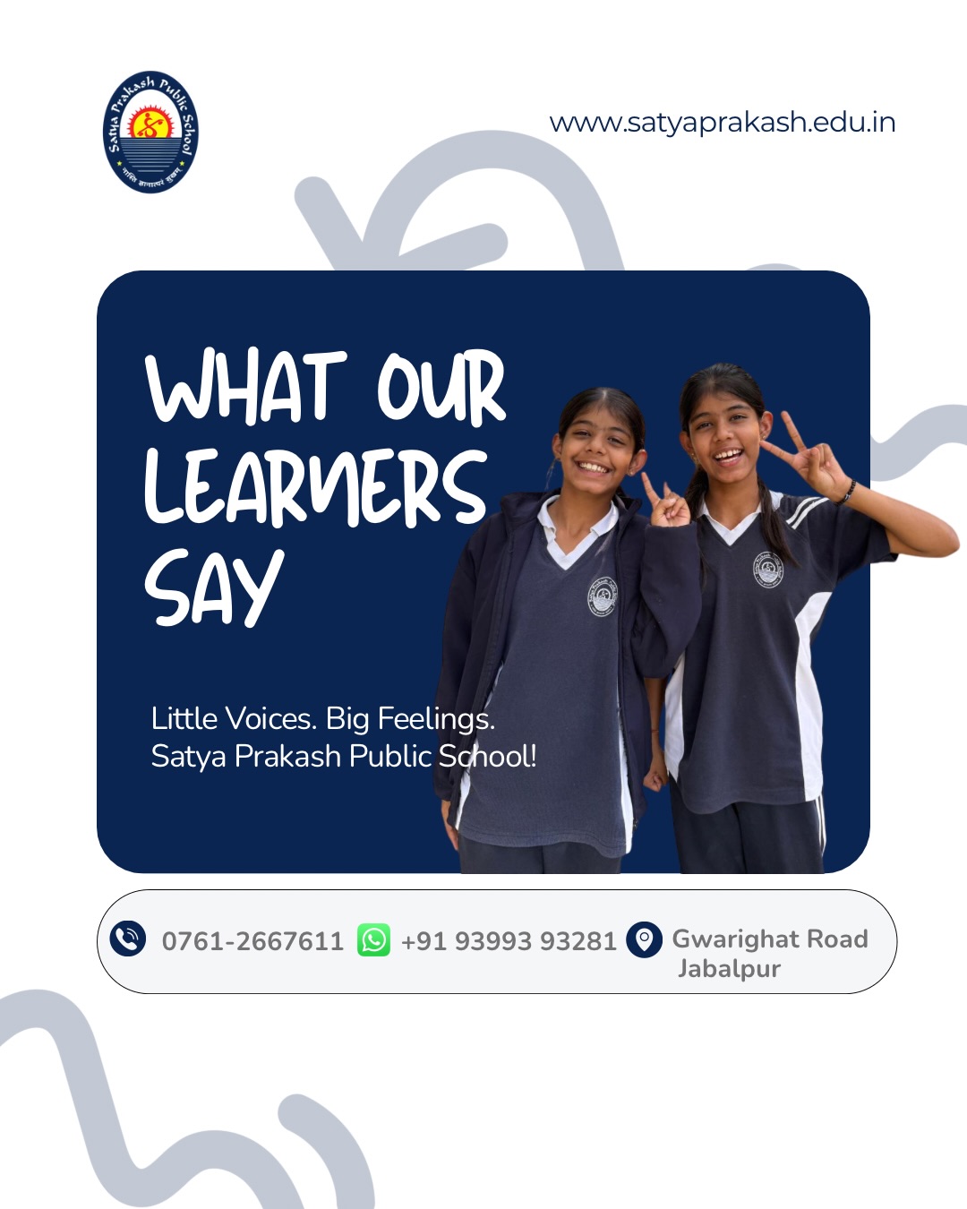 Satya Prakash Public School, Jabalpur Facebook ad: 𝐕𝐨𝐢𝐜𝐞𝐬 𝐅𝐫𝐨𝐦 𝐎𝐮𝐫 𝐂𝐥𝐚𝐬𝐬𝐫𝐨𝐨𝐦𝐬