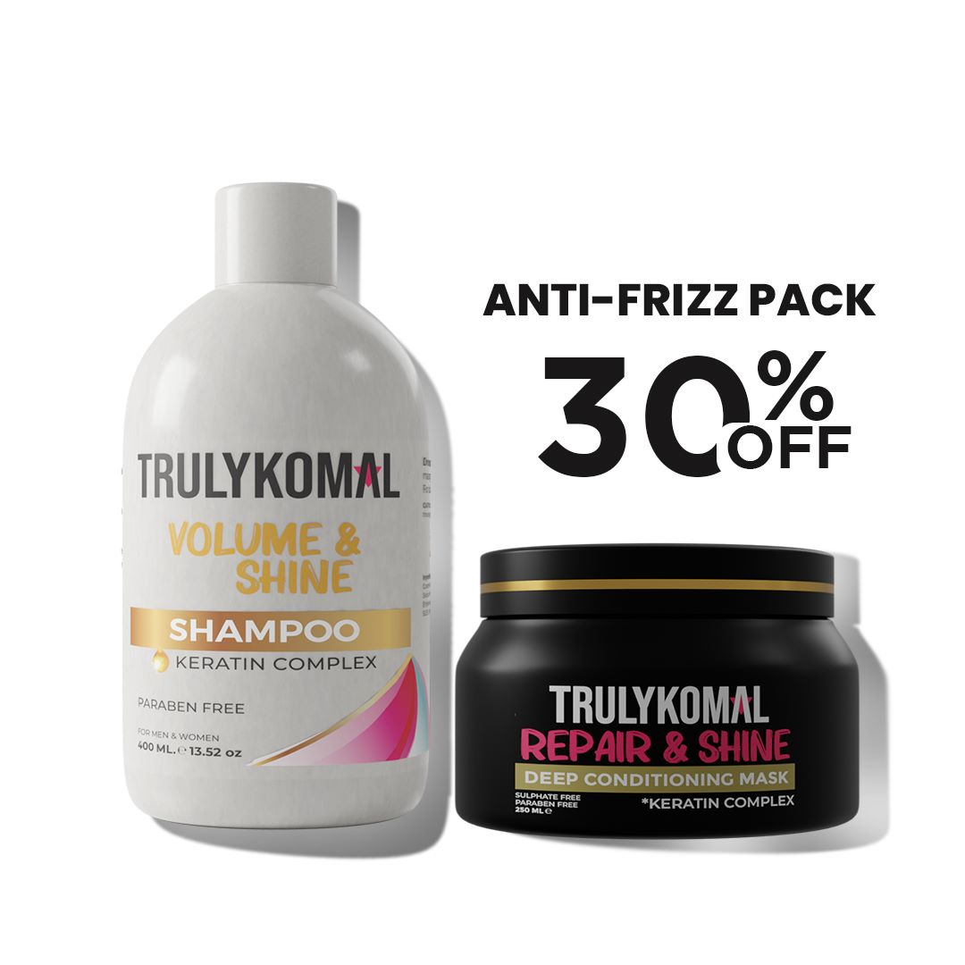 Truly Komal Facebook ad: Perfect solution for the Frizzy Hair, NOW available…