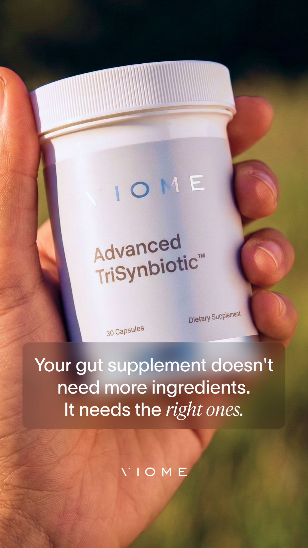 Viome Facebook ad from Aug 17, 2026
