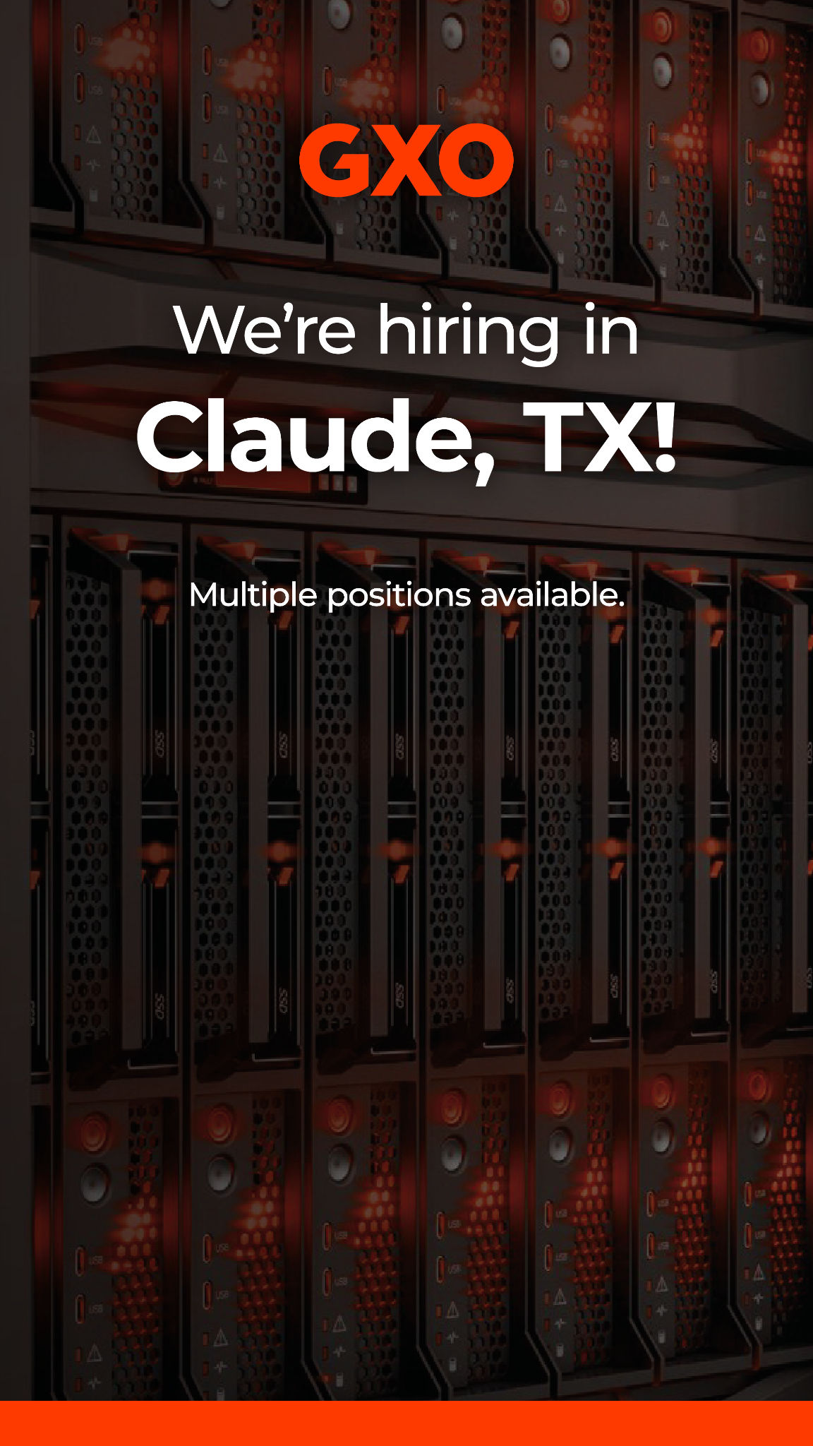 GXO Facebook ad from May 28, 2026
