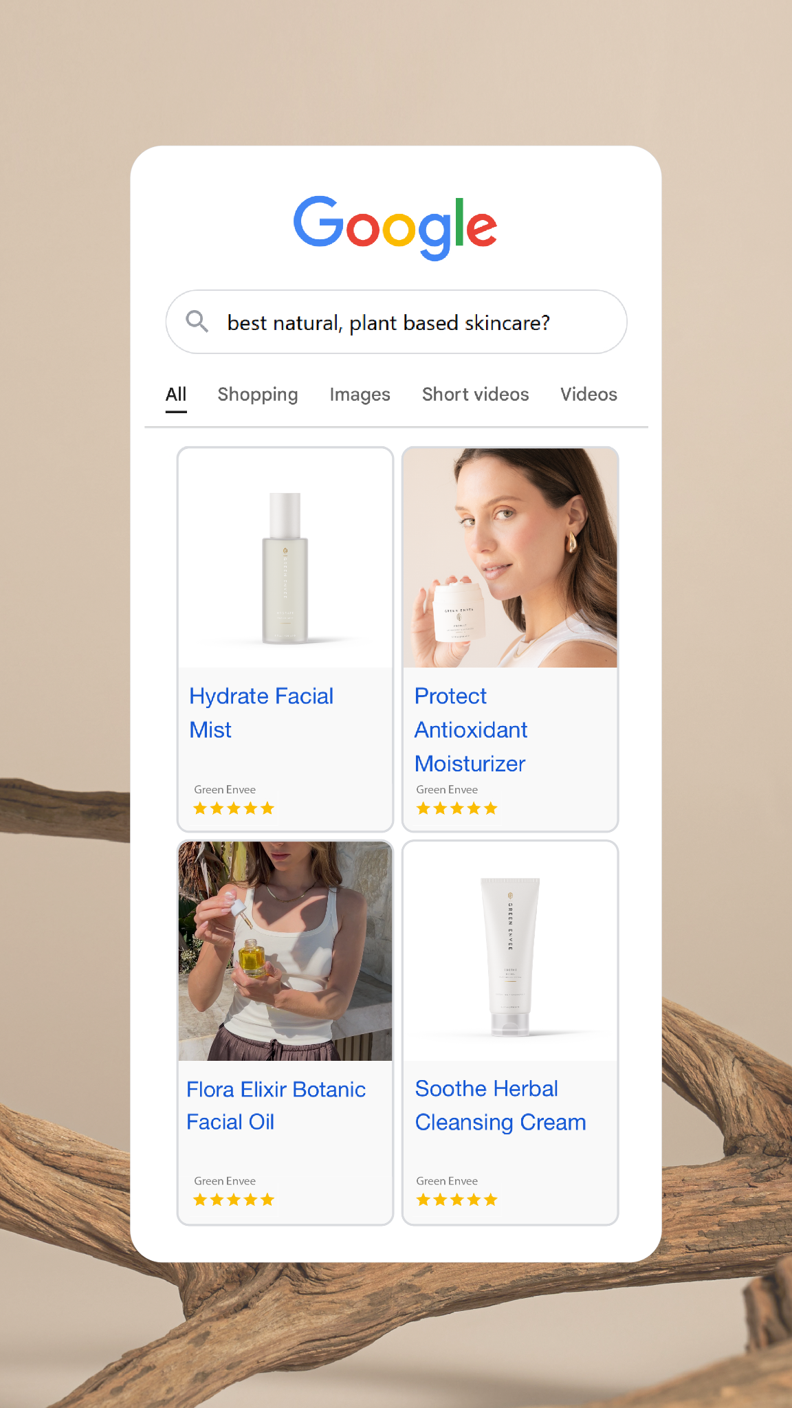 Green Envee Facebook ad