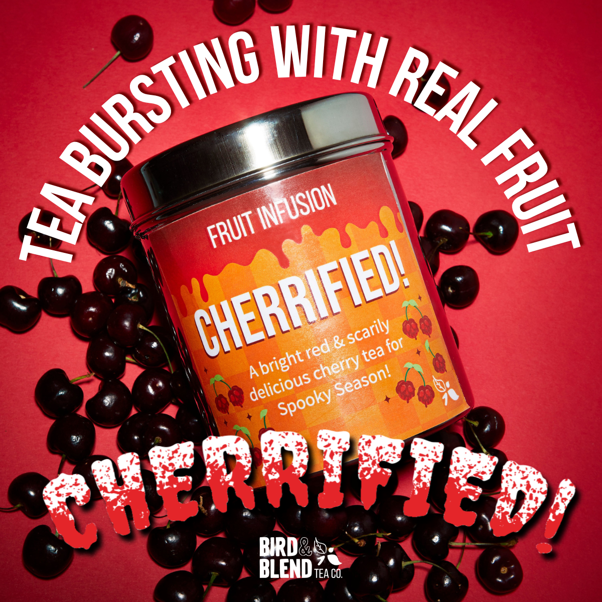 Bird & Blend Tea Co. Facebook ad: Limited Edition Cherrified Tea!