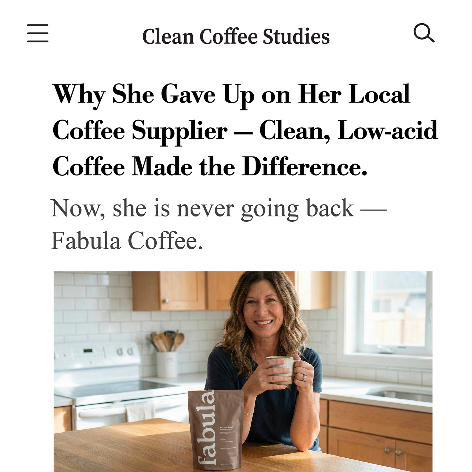 Fabula Coffee Facebook ad