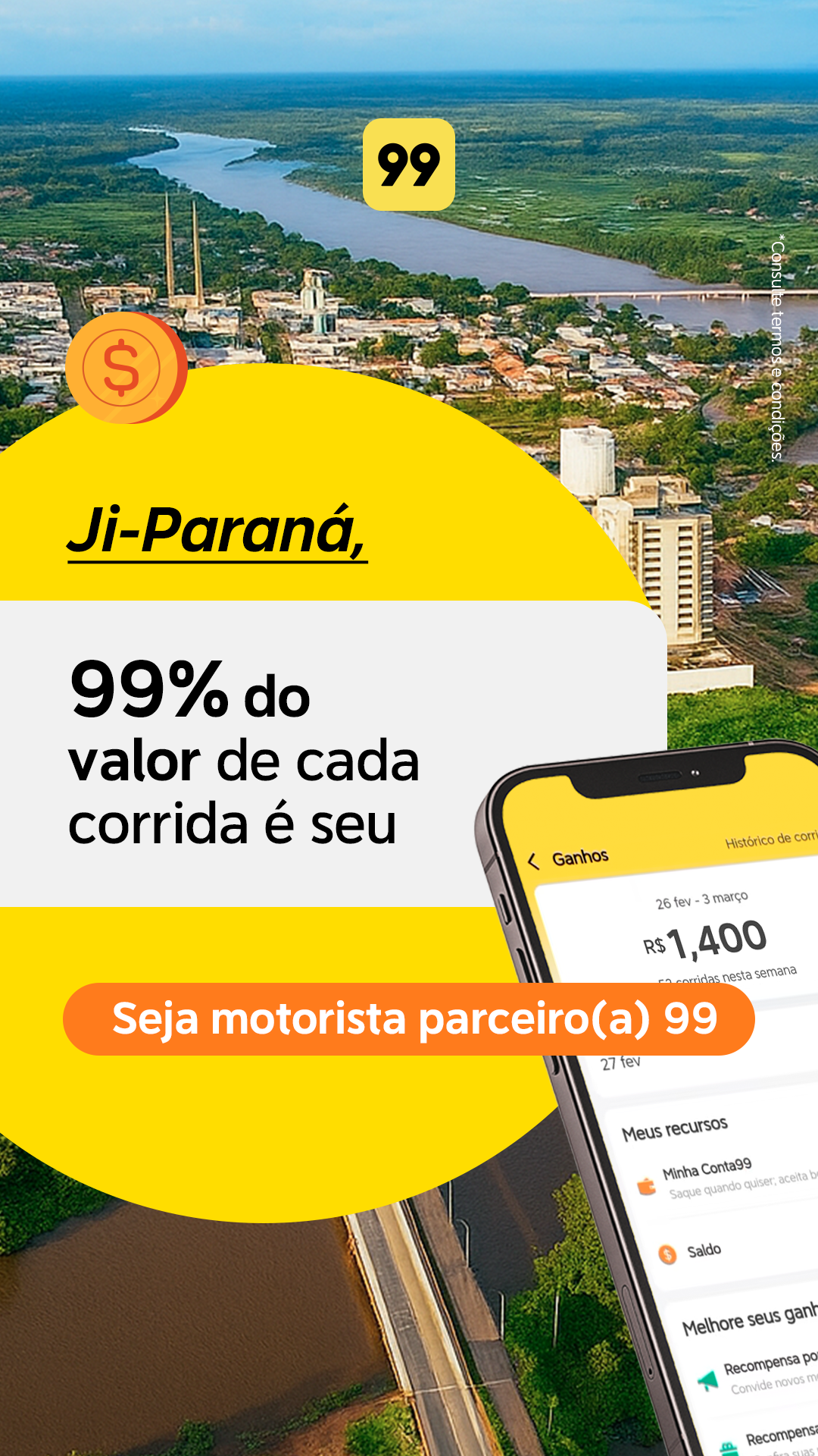 Vou de 99 Facebook ad