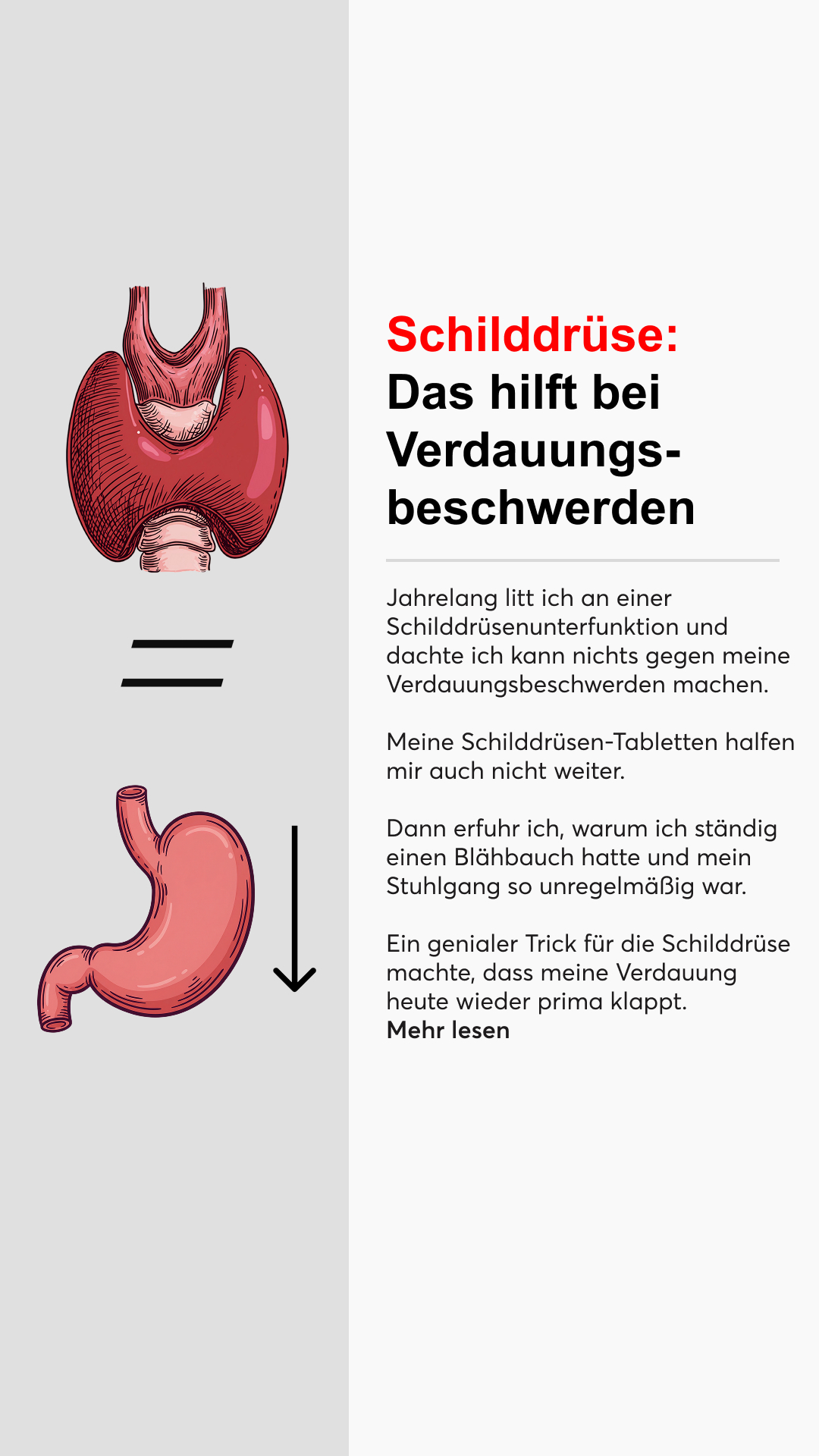 Mission Schilddrüse Facebook ad