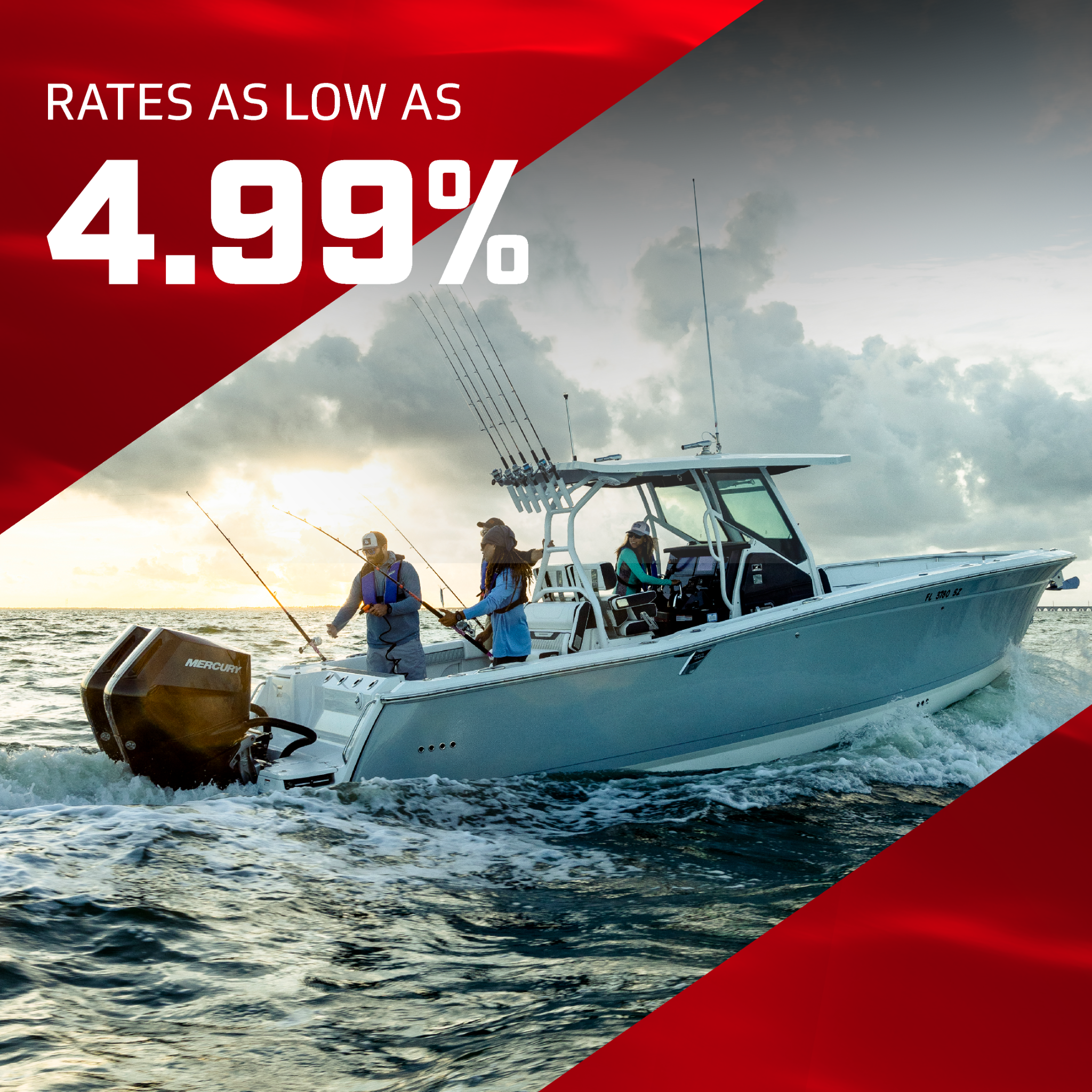 Mercury Marine Facebook ad: Now through March 31, repower your boat with…