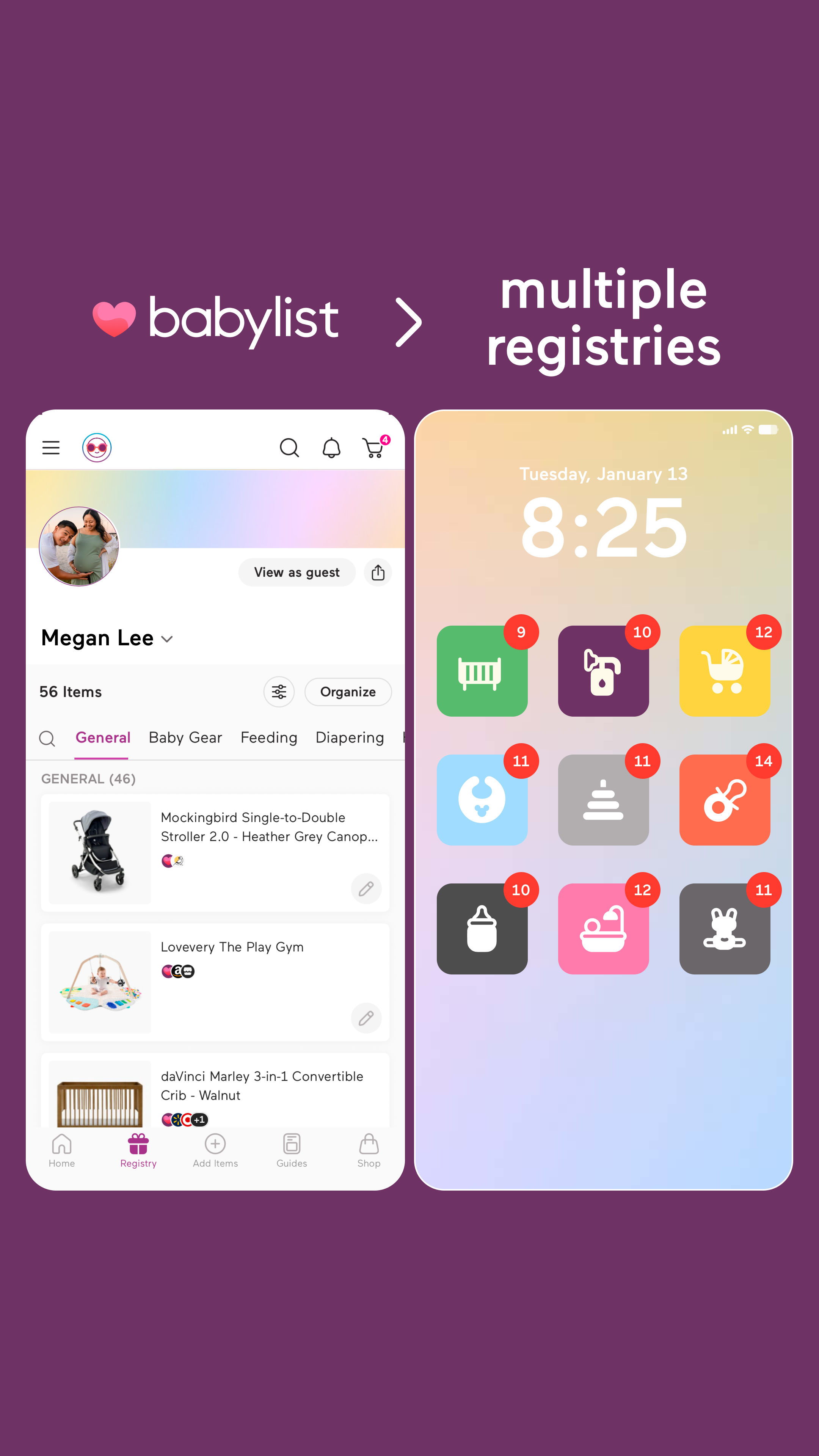 Babylist Facebook ad