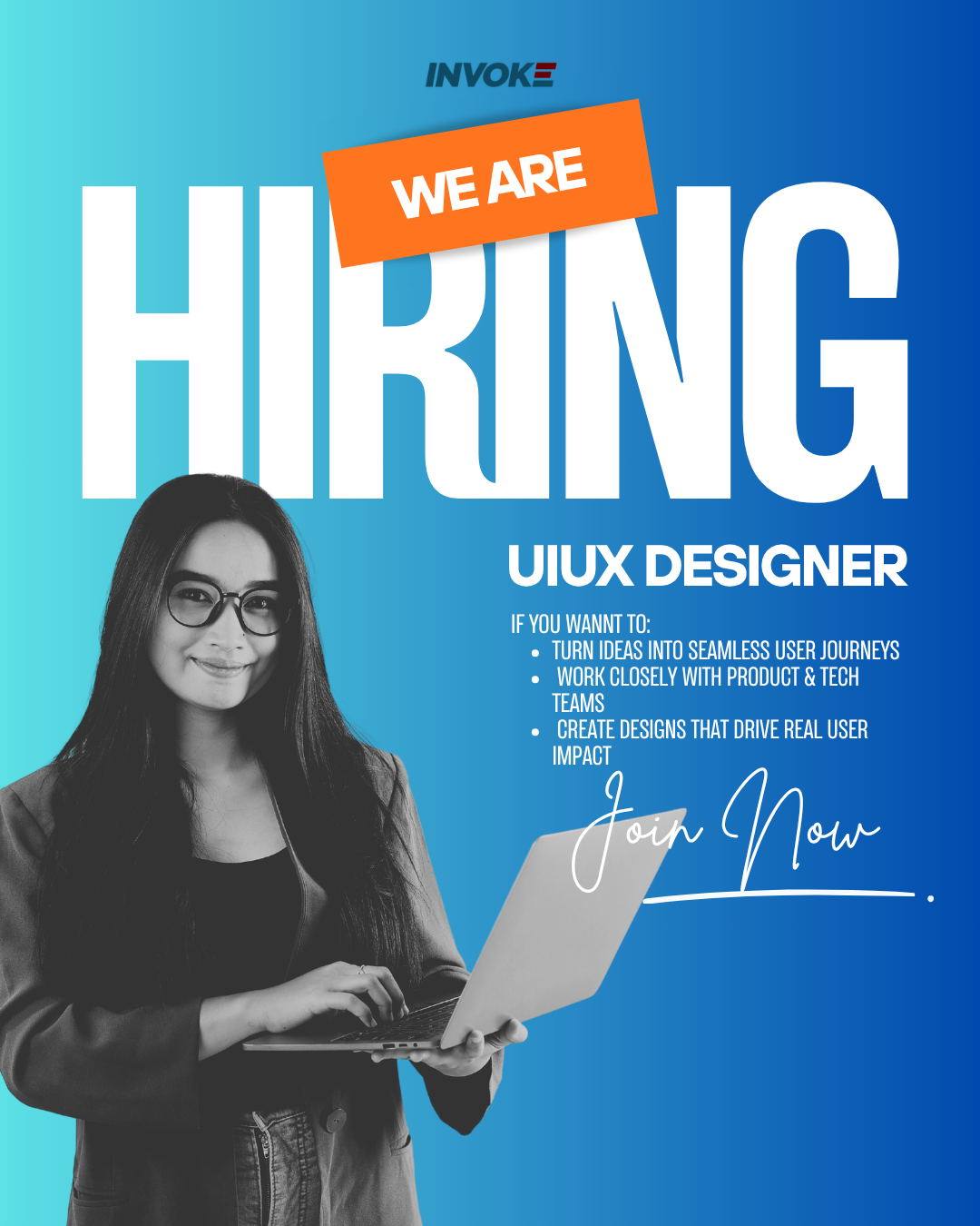 INVOKE Facebook ad: Join our team!