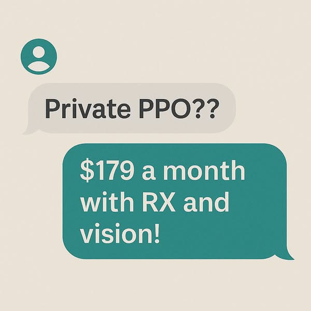 PPO Health Coverage Facebook ad